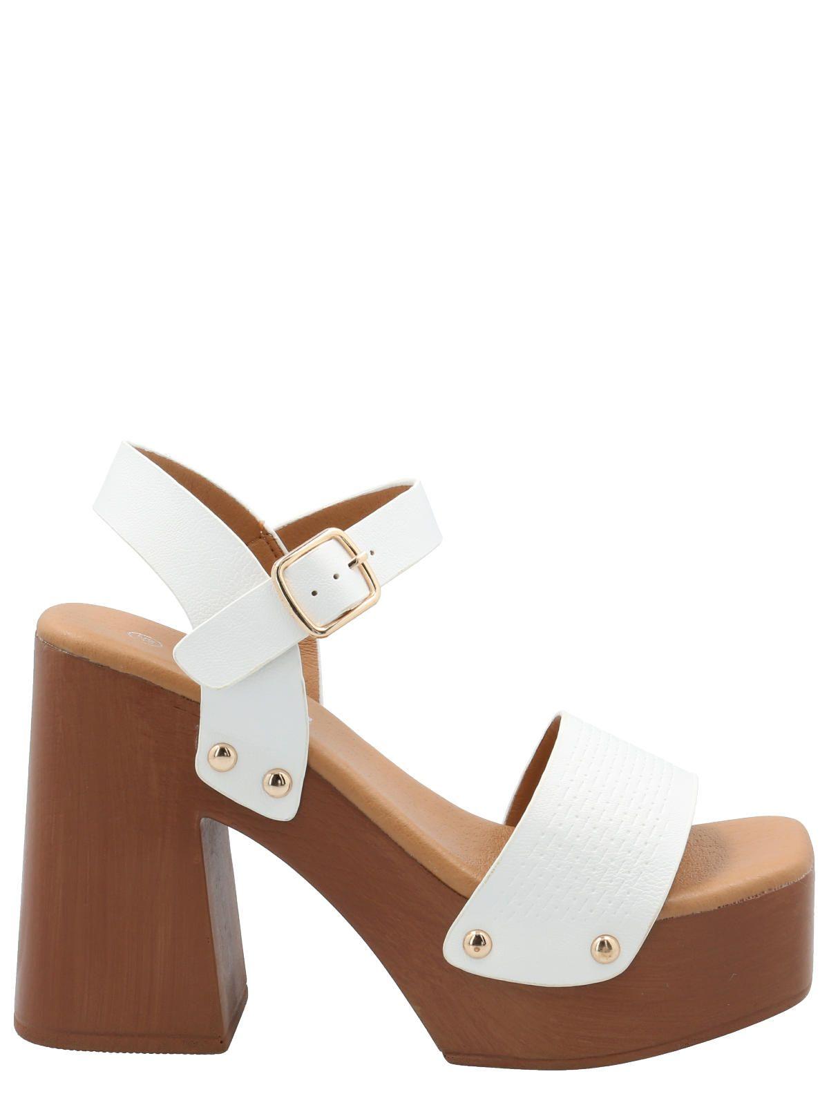 Sandalia Mujer Francesco Blanco -1