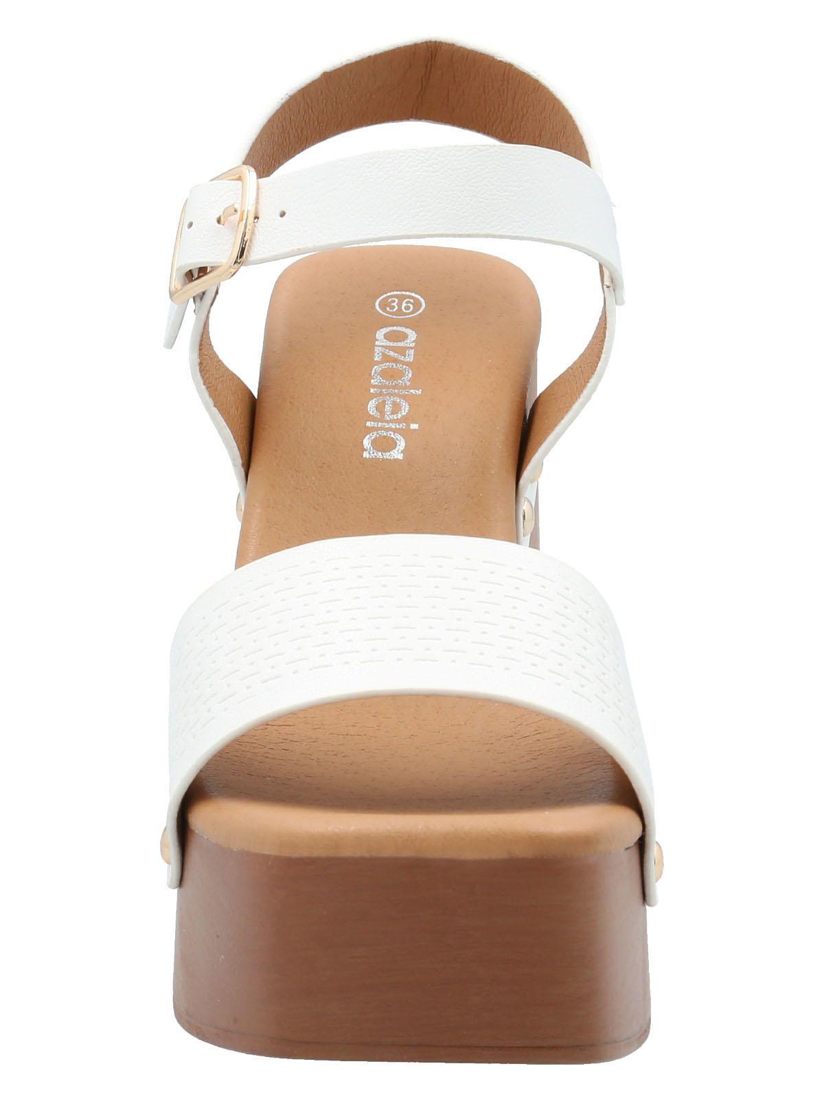 Sandalia Mujer Francesco Blanco -3