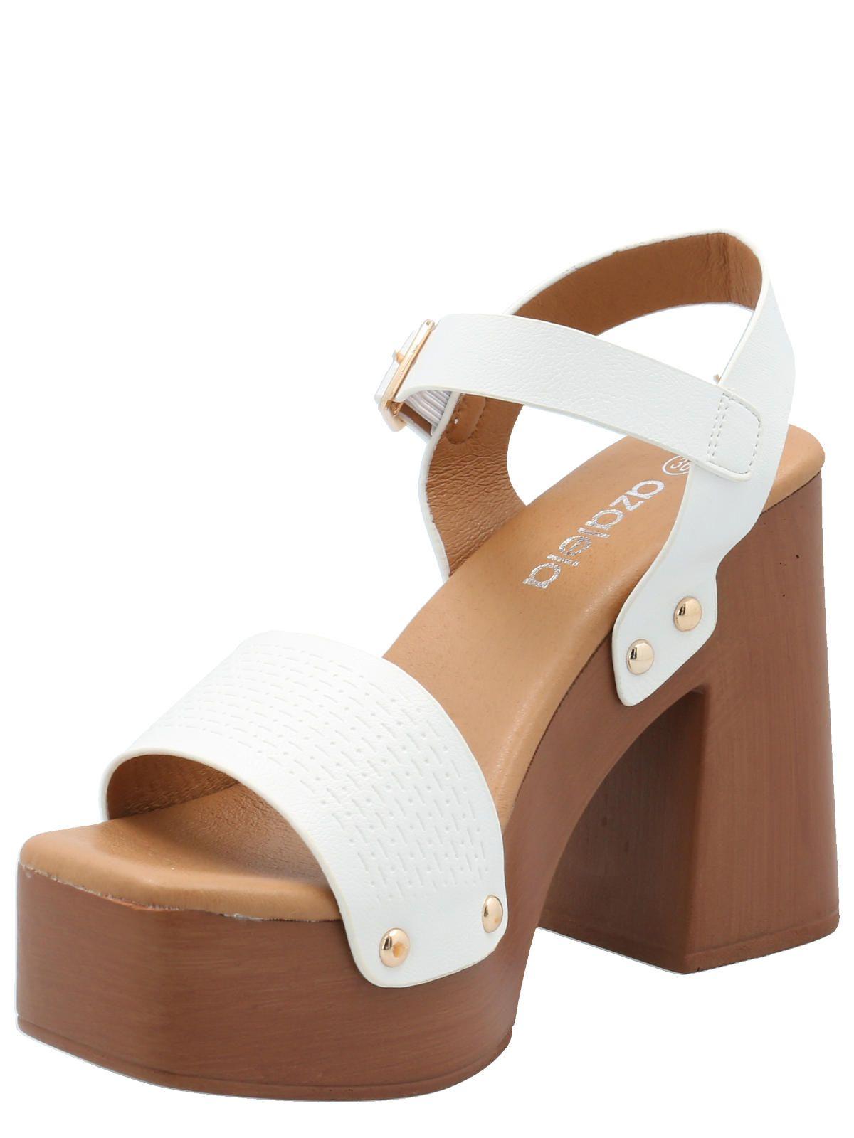 Sandalia Mujer Francesco Blanco -4