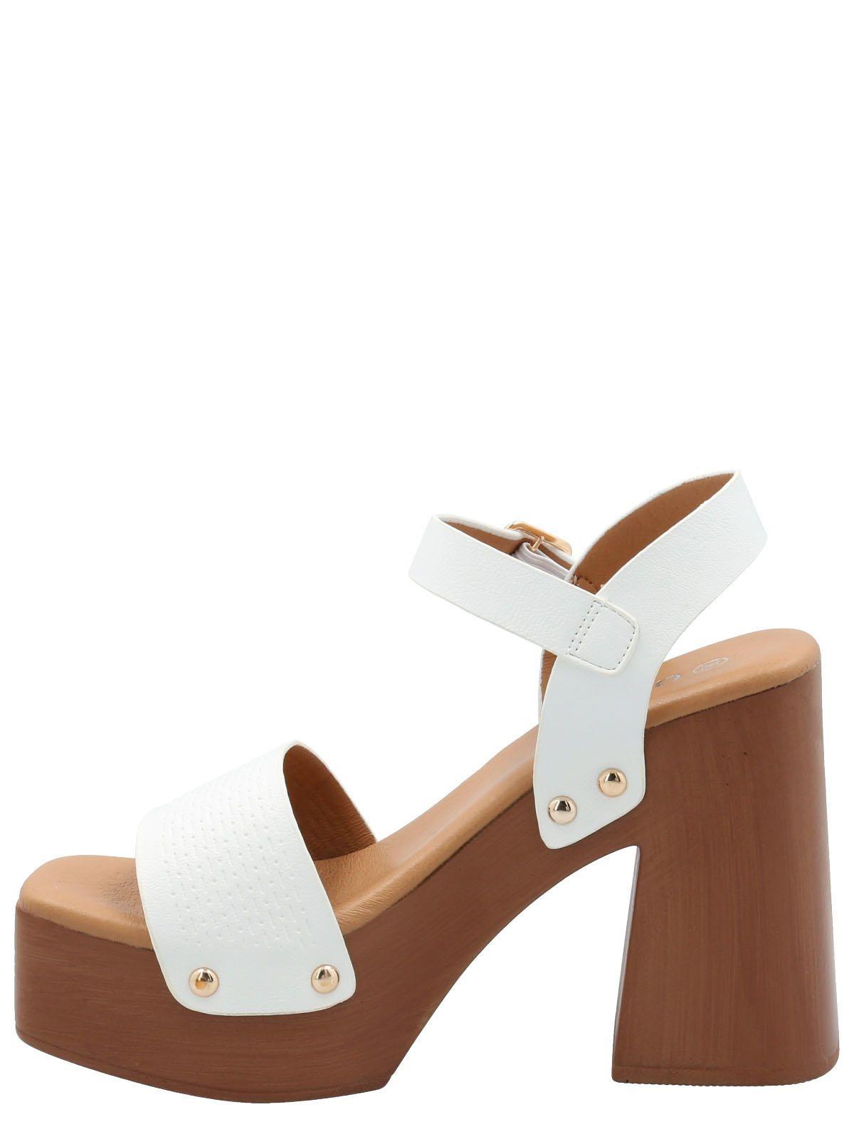 Sandalia Mujer Francesco Blanco -5