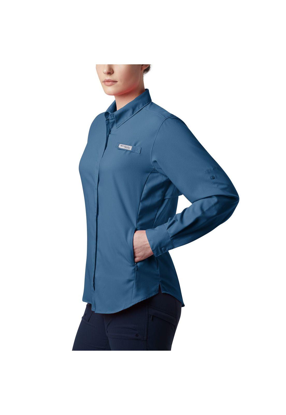 Blusa M/L Womens Tamiami™ Ii Ls Shirt Azul-3