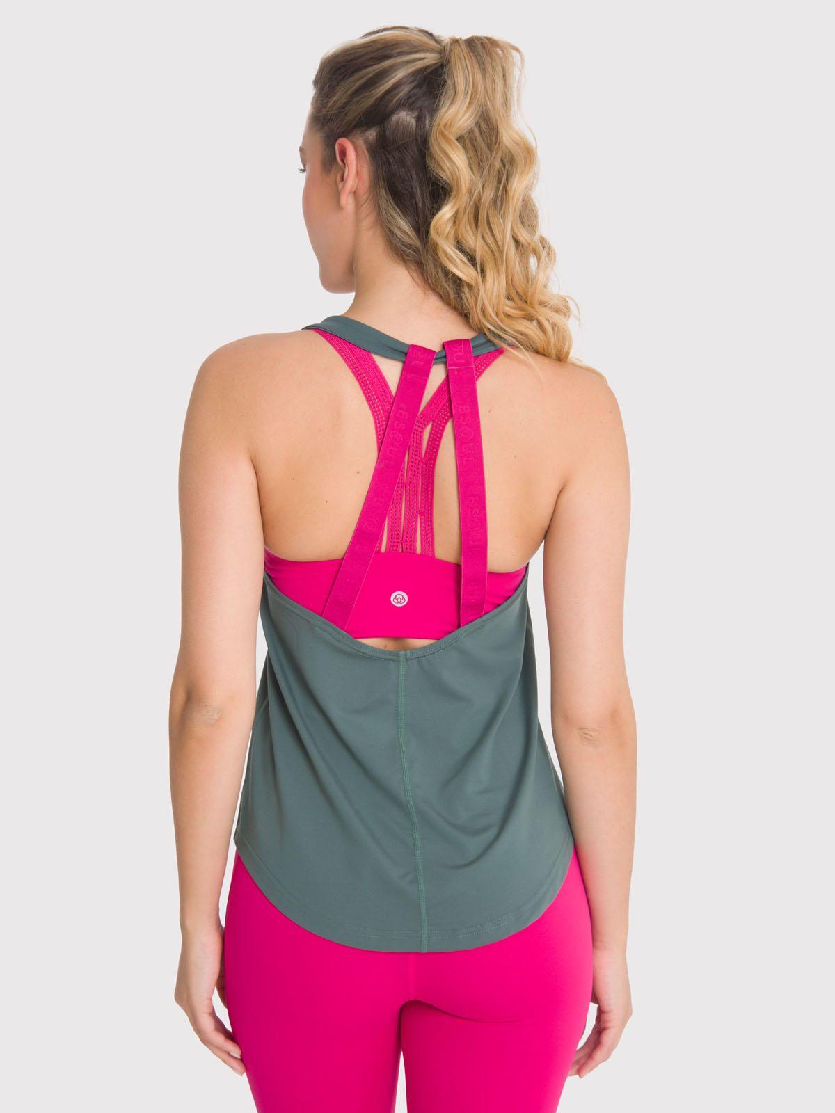 Polera deportiva Mujer Training Tank Verde-1