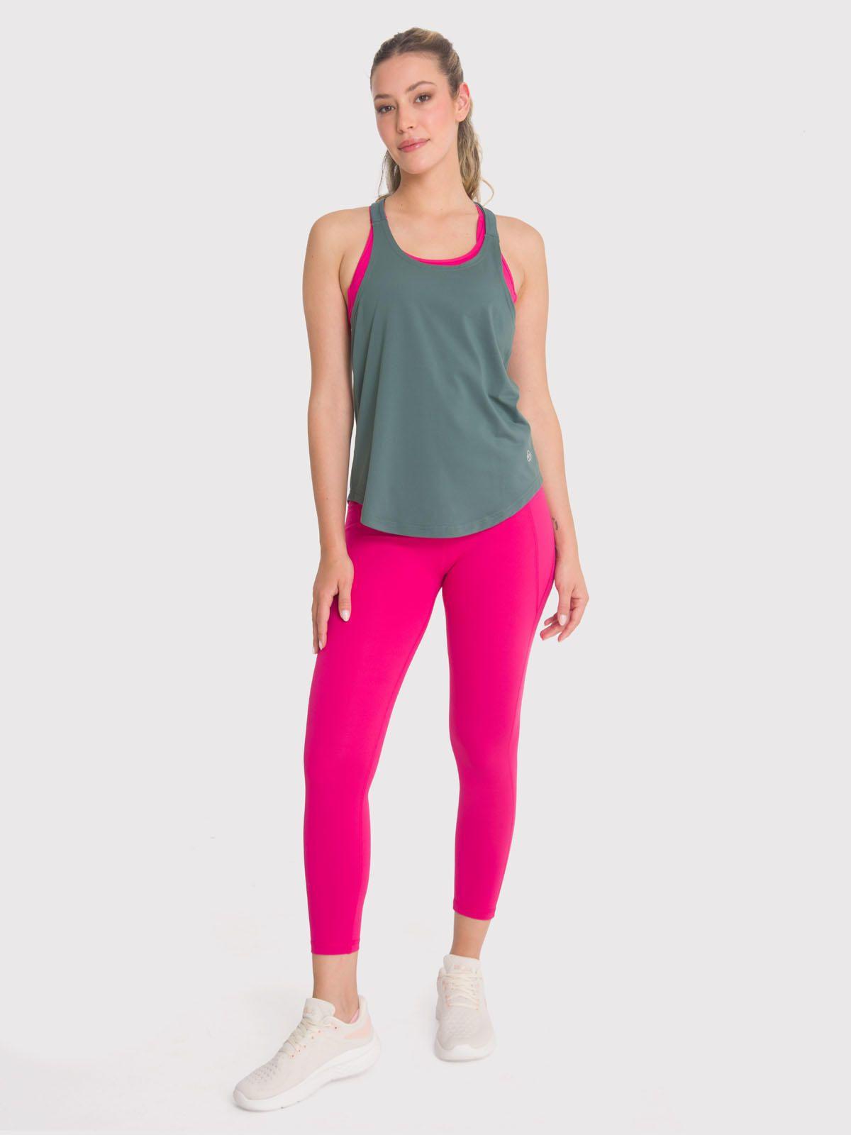 Polera deportiva Mujer Training Tank Verde-4