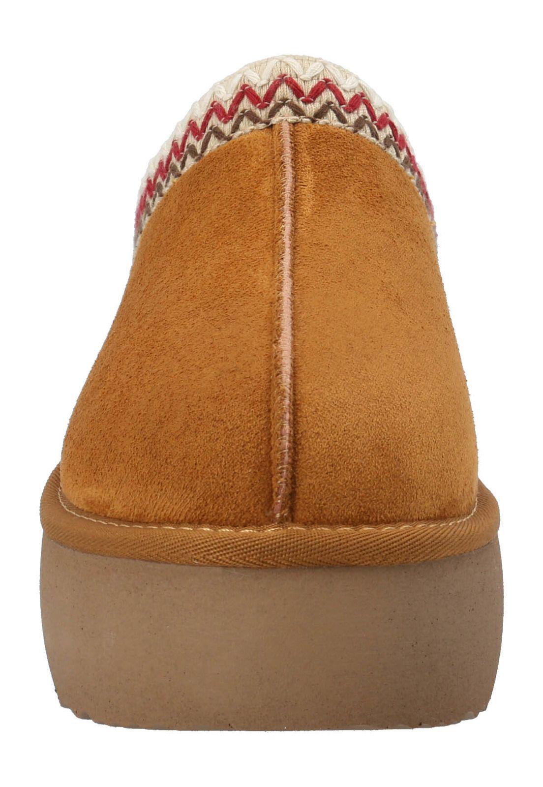 Pantufla Luton Mujer Cognac-4
