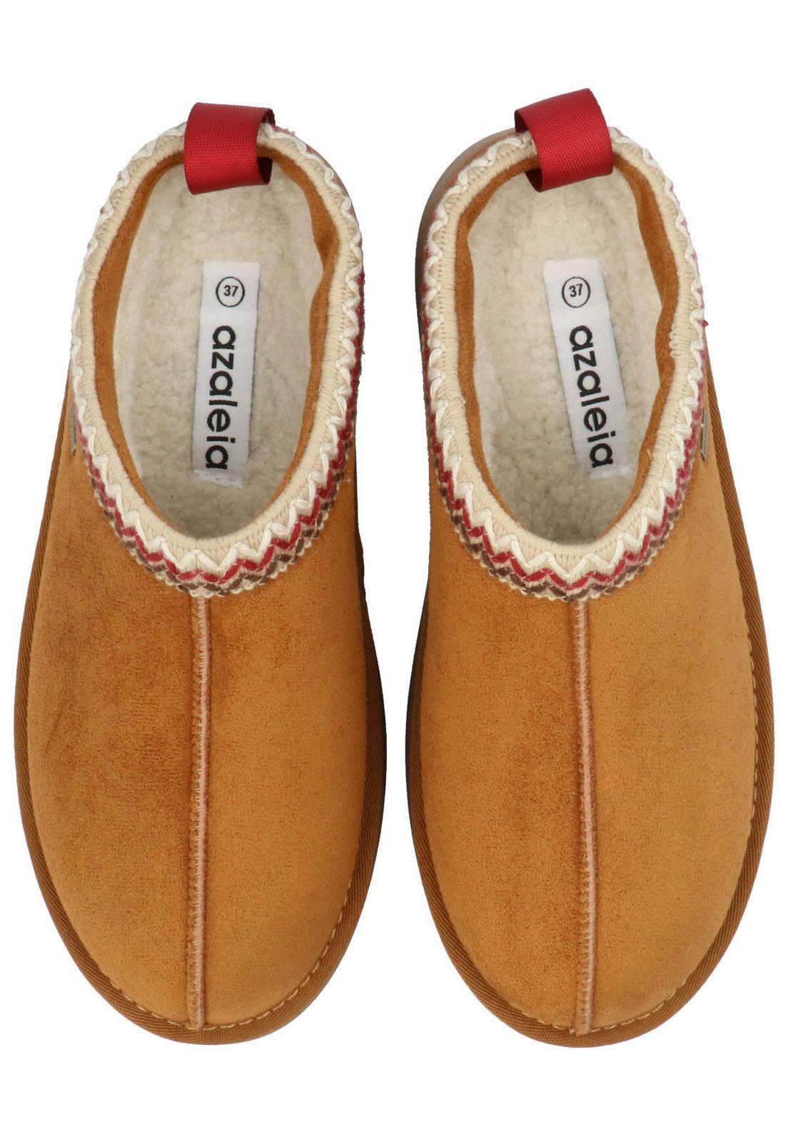 Pantufla Luton Mujer Cognac-7