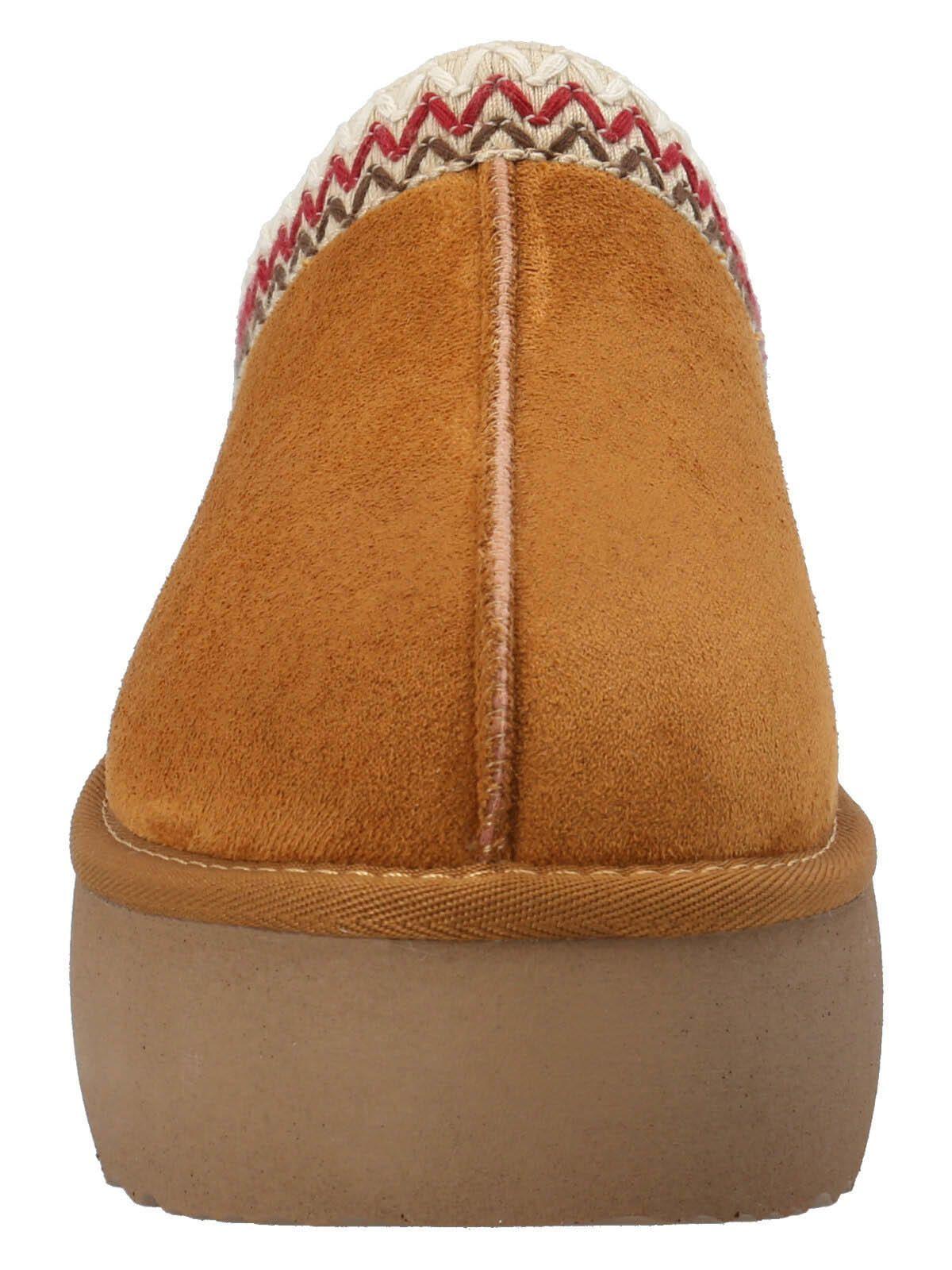 Pantufla Luton Mujer Cognac-4