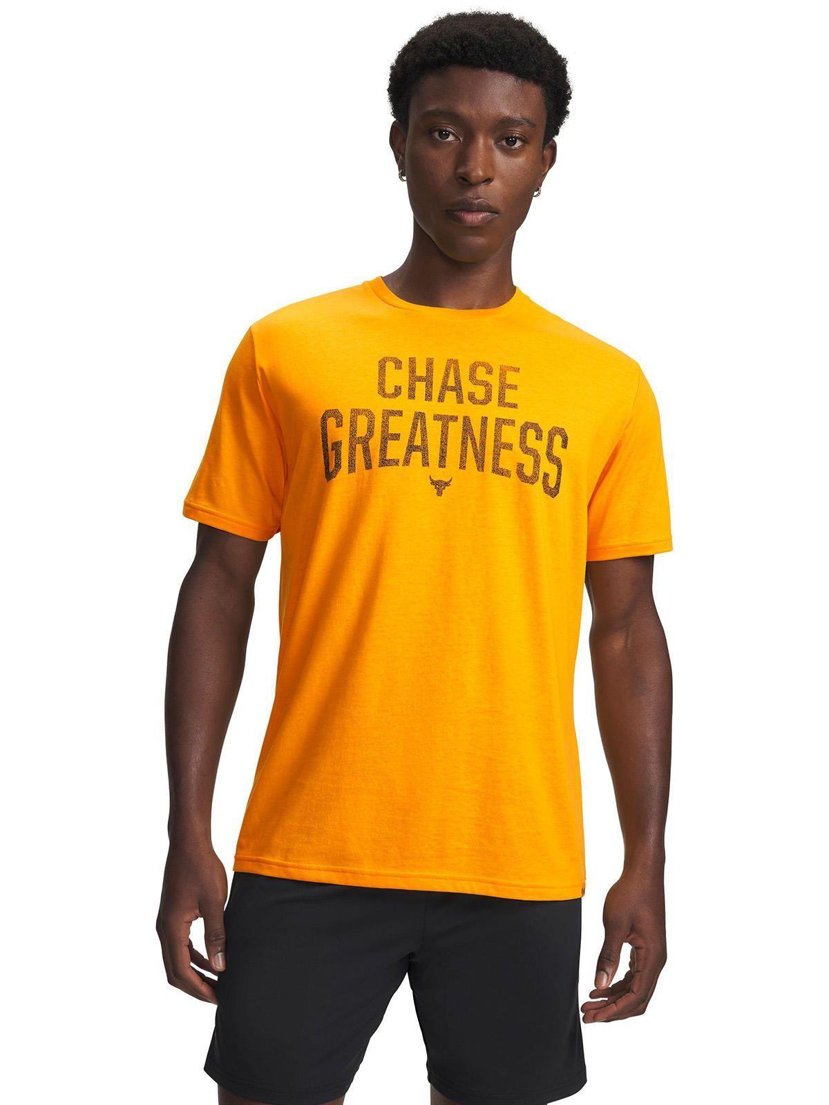 Polera M/C UA Project Rock Greatness Amarillo Hombre-0