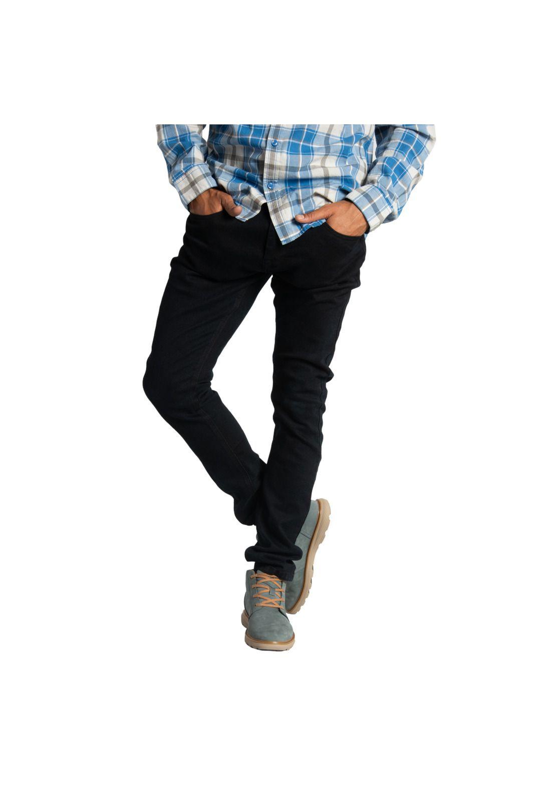 Jeans Hombre Ninety Eight Skinny Negro-0