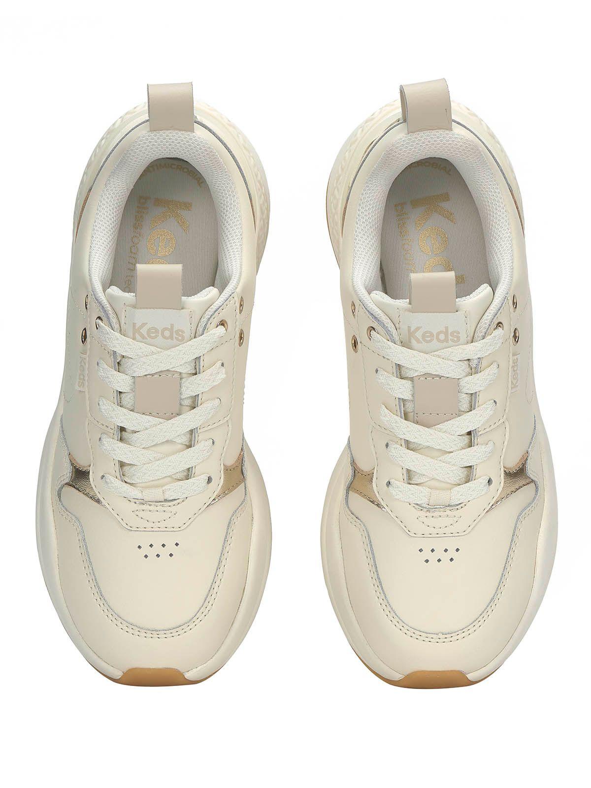 Zapatilla Cuero Mujer Comfort Blanco-3