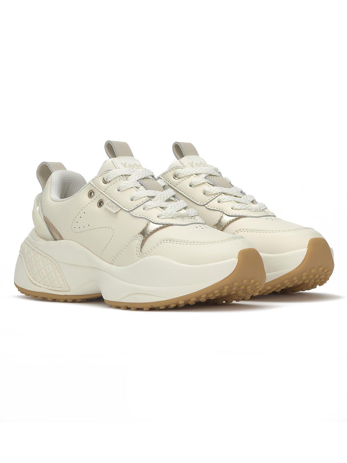 Zapatilla Cuero Mujer Comfort Blanco-1