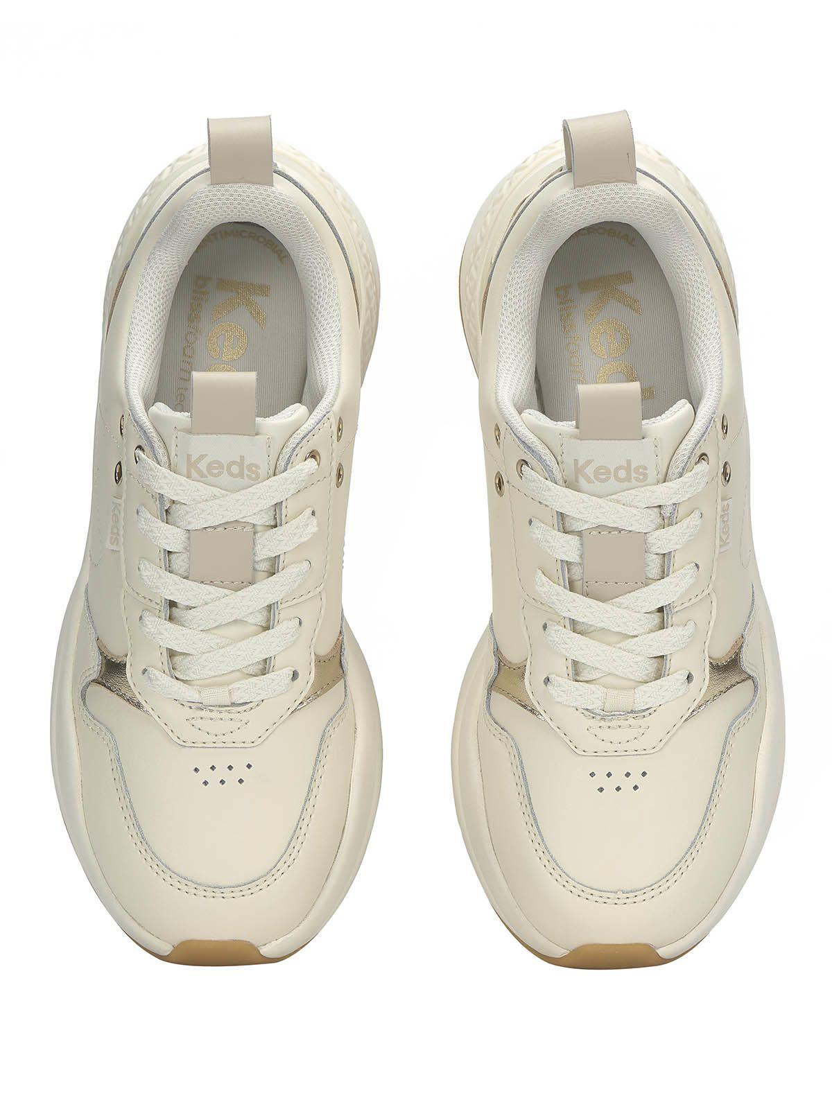 Zapatilla Cuero Mujer Comfort Blanco-3