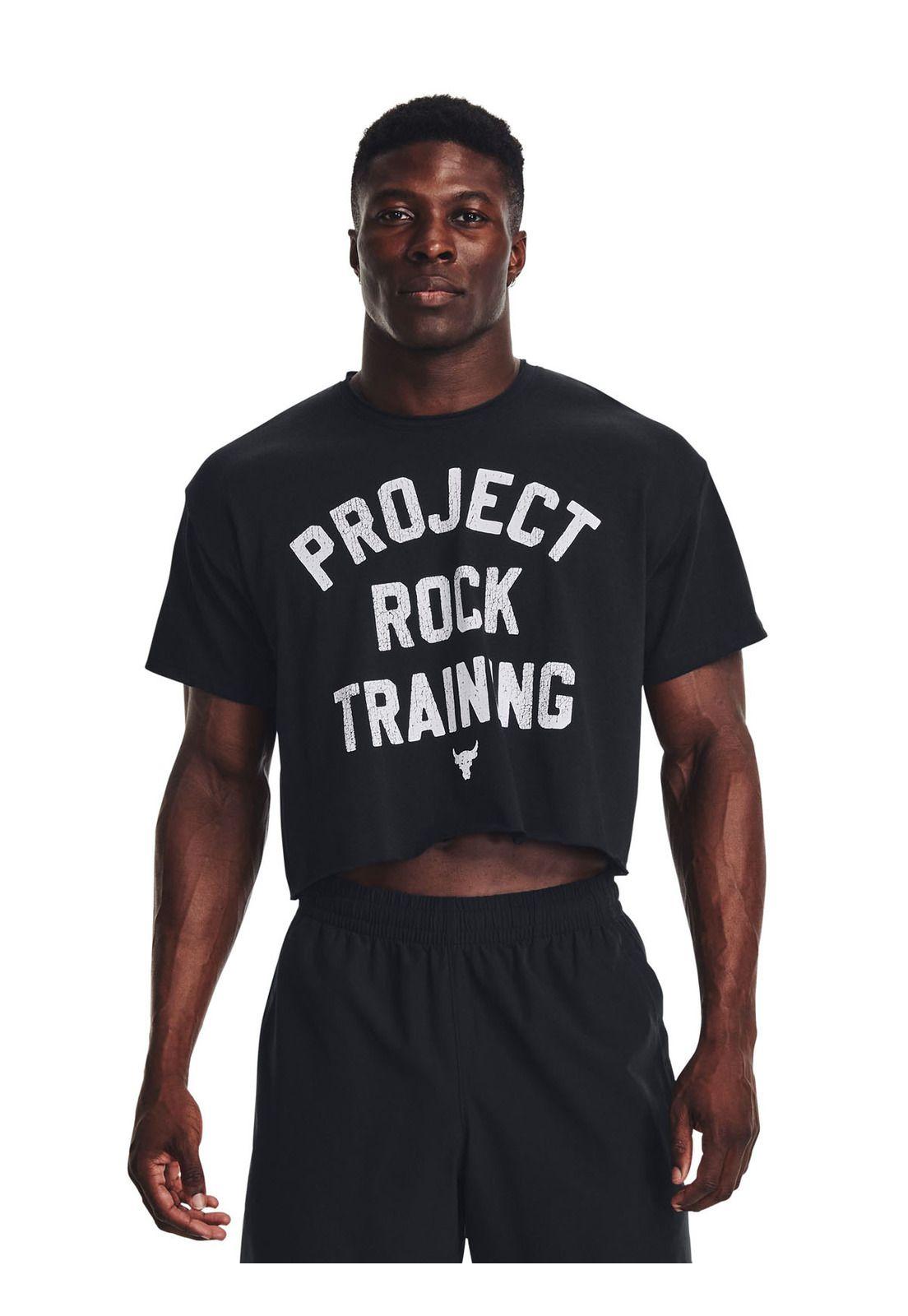 Polera manga corta PjtRock hombre Negro-3