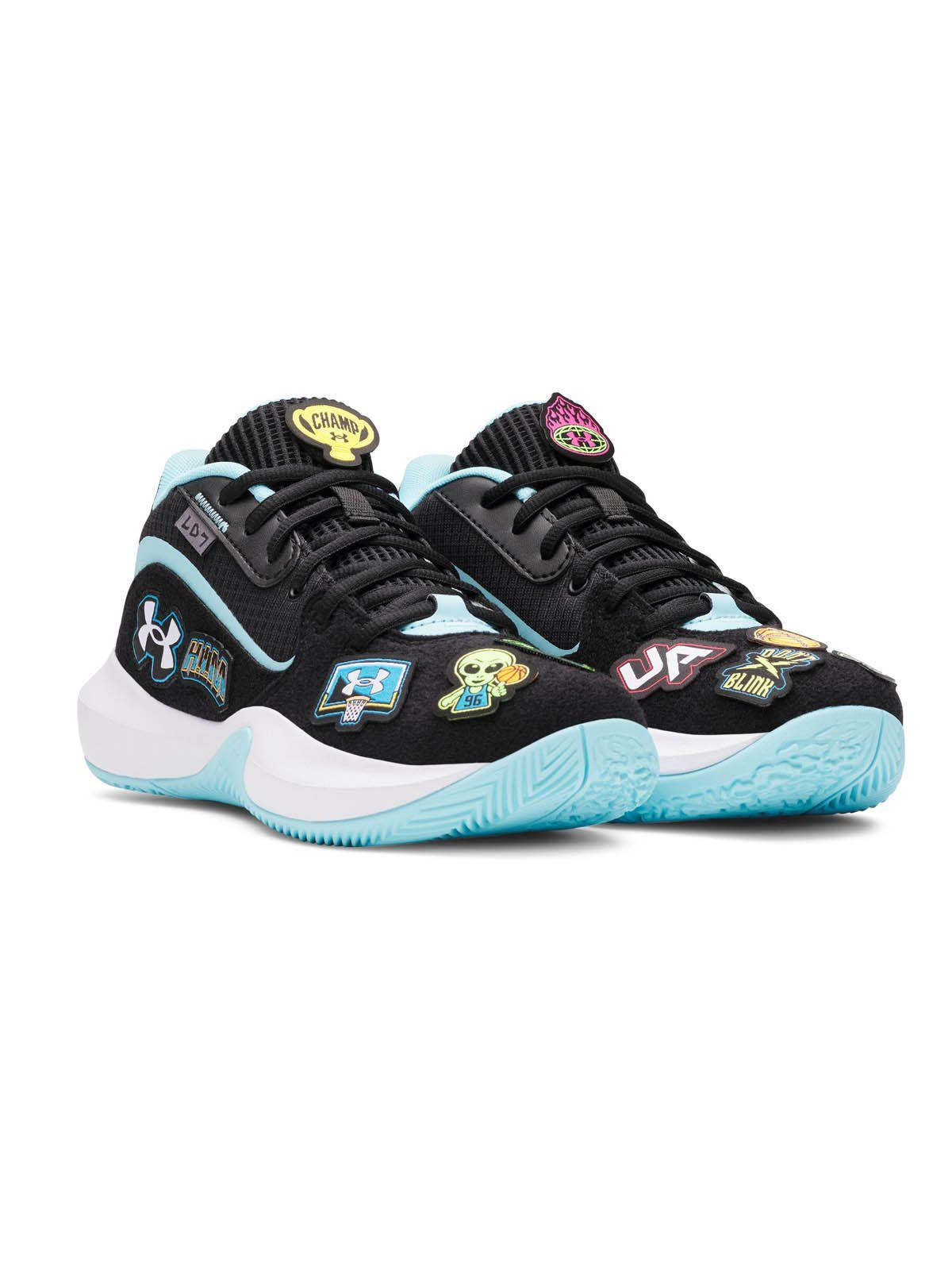 Zapatilla Basket Unisex Gs Lockdwn 7 Patches Negro-3
