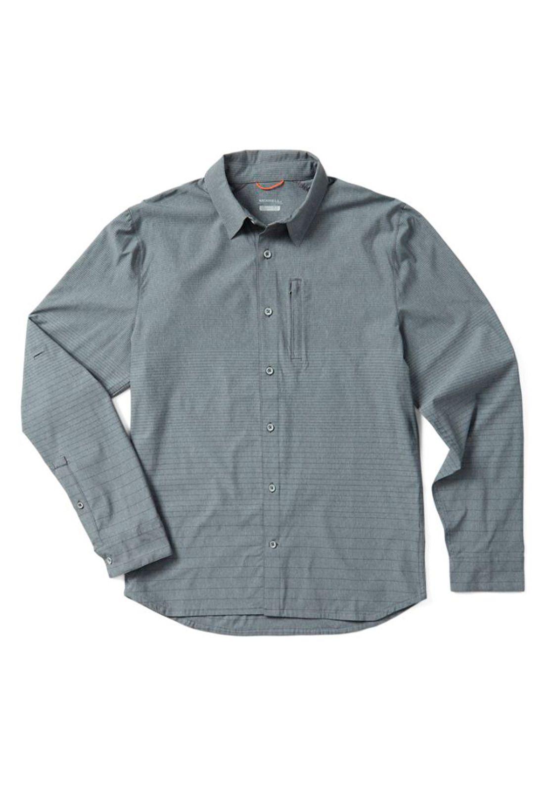 Camisa Hombre M/L Sanford Ls Button-Down Gris-0