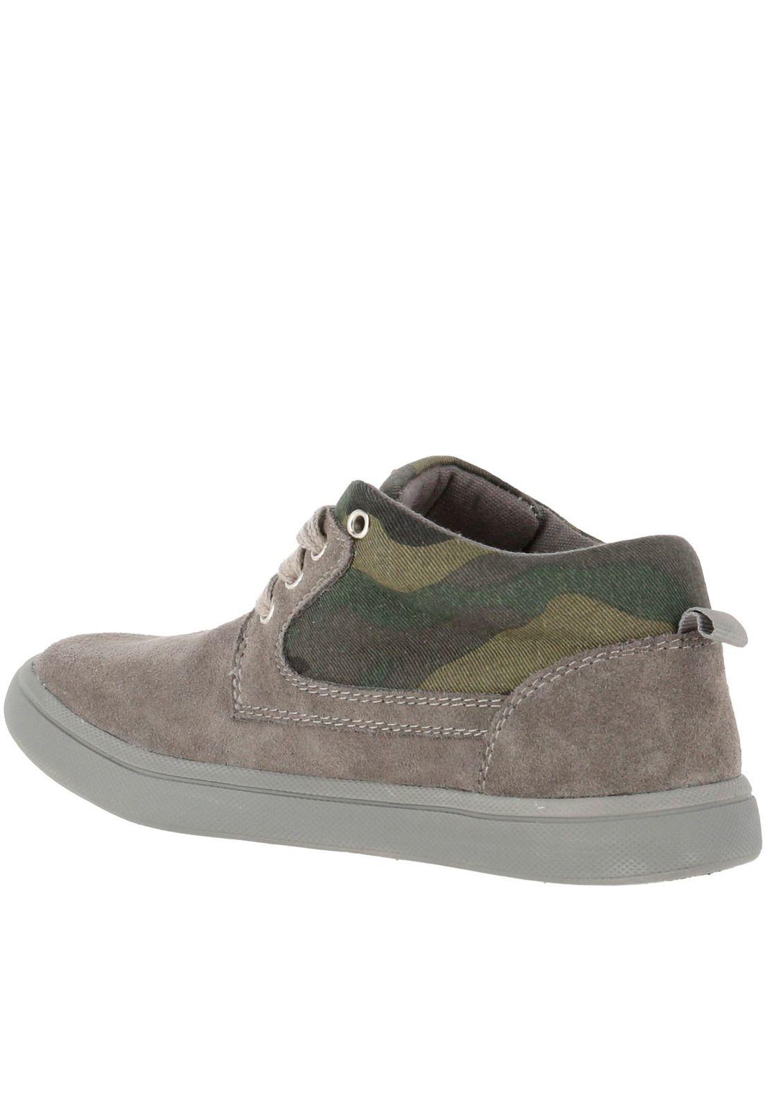 Zapatilla C/Cana Cuero Boston Gris-4