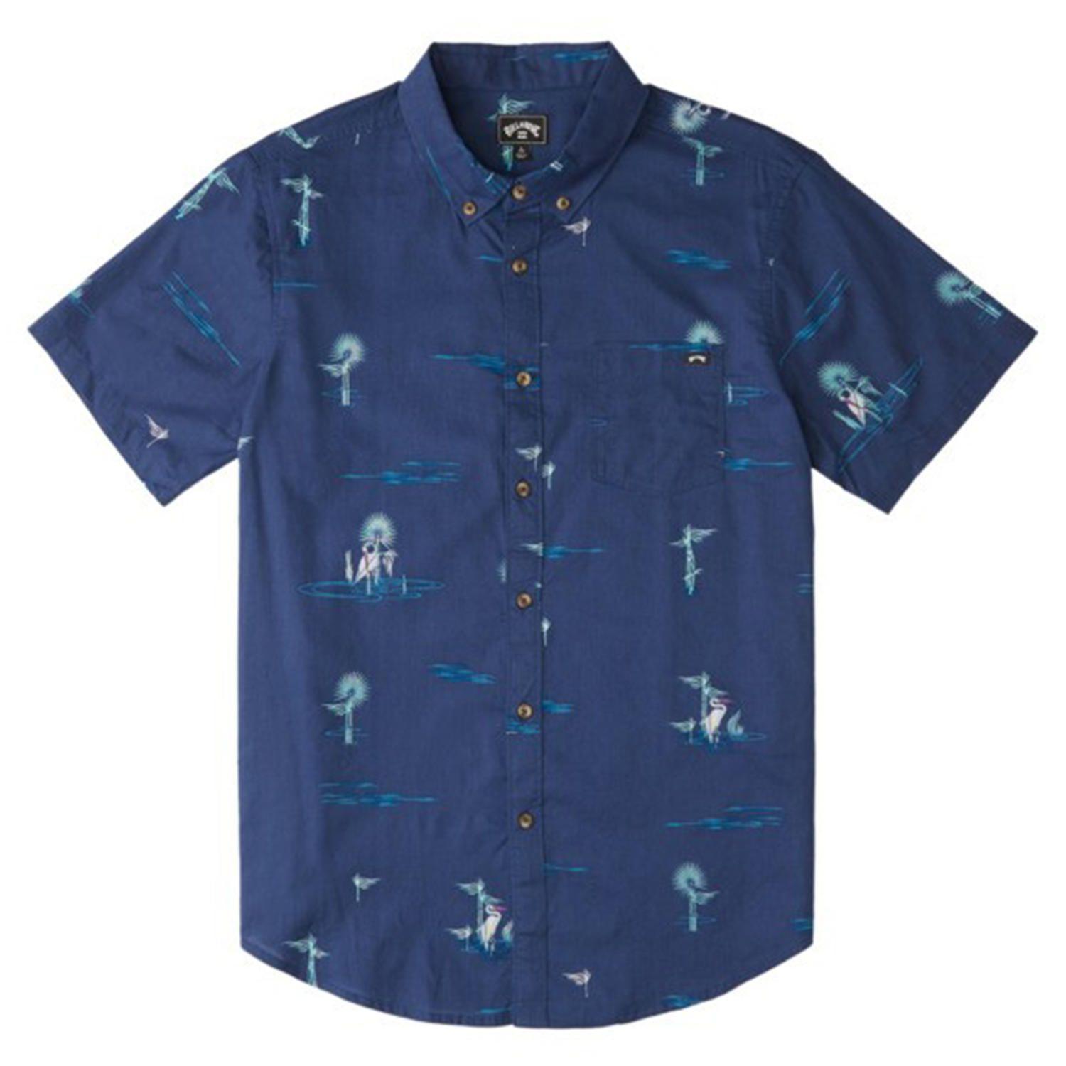 Camisa M/C Hombre Sundays Mini Azul-4