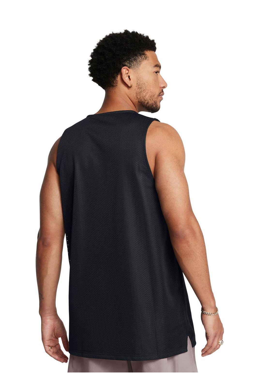 Polera sin manga reversible Z Negra Hombre-4