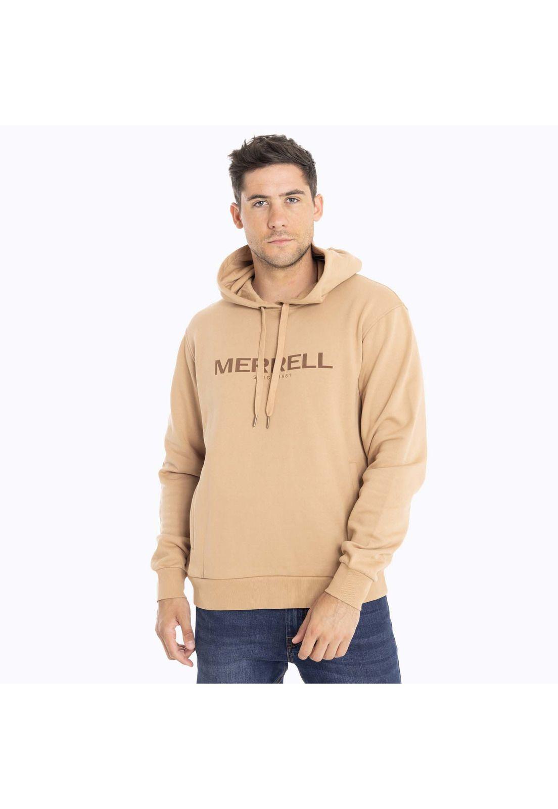 Poleron Hombre Full Zipper Caqui Merrell-0