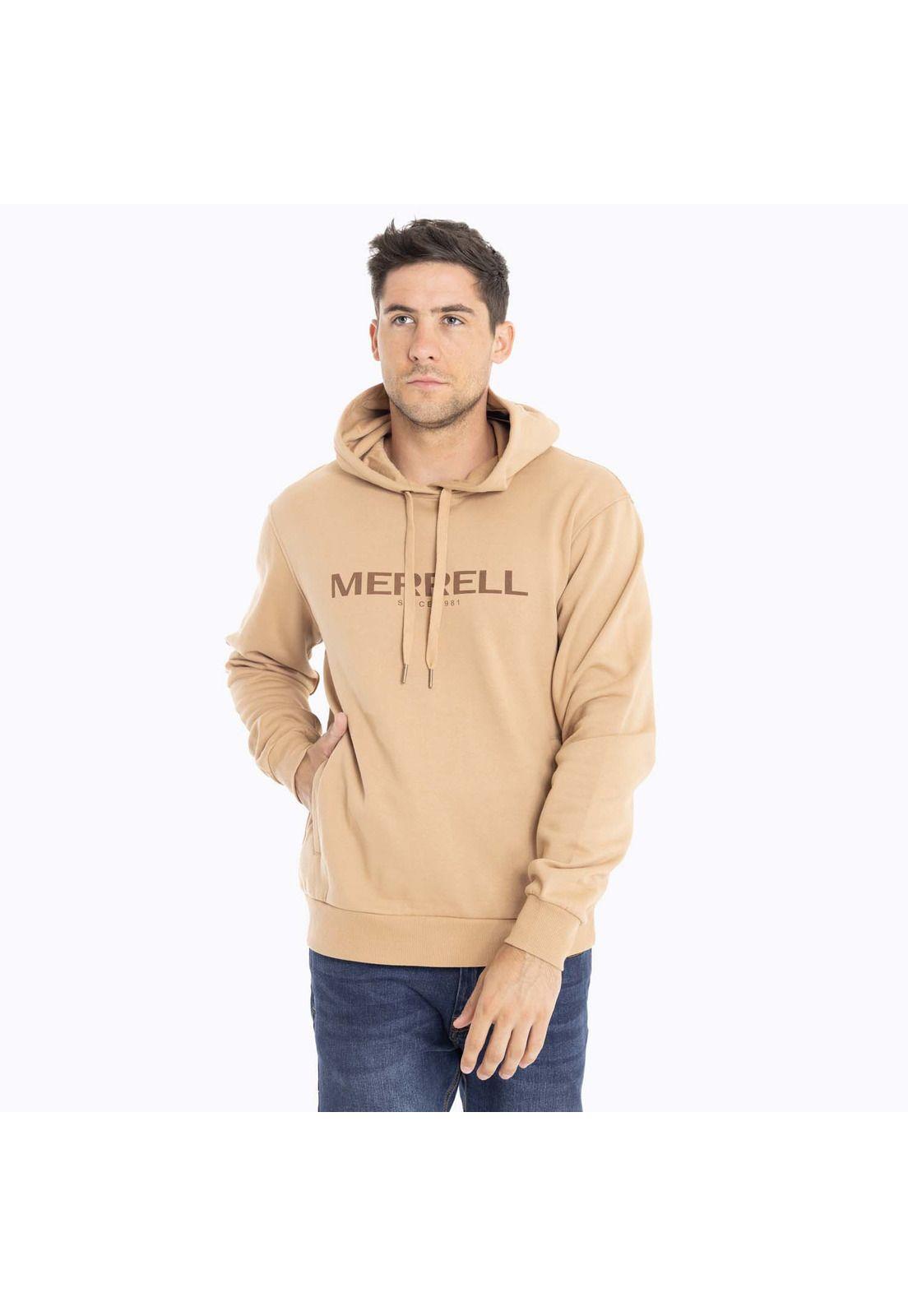 Poleron Hombre Full Zipper Caqui Merrell-3