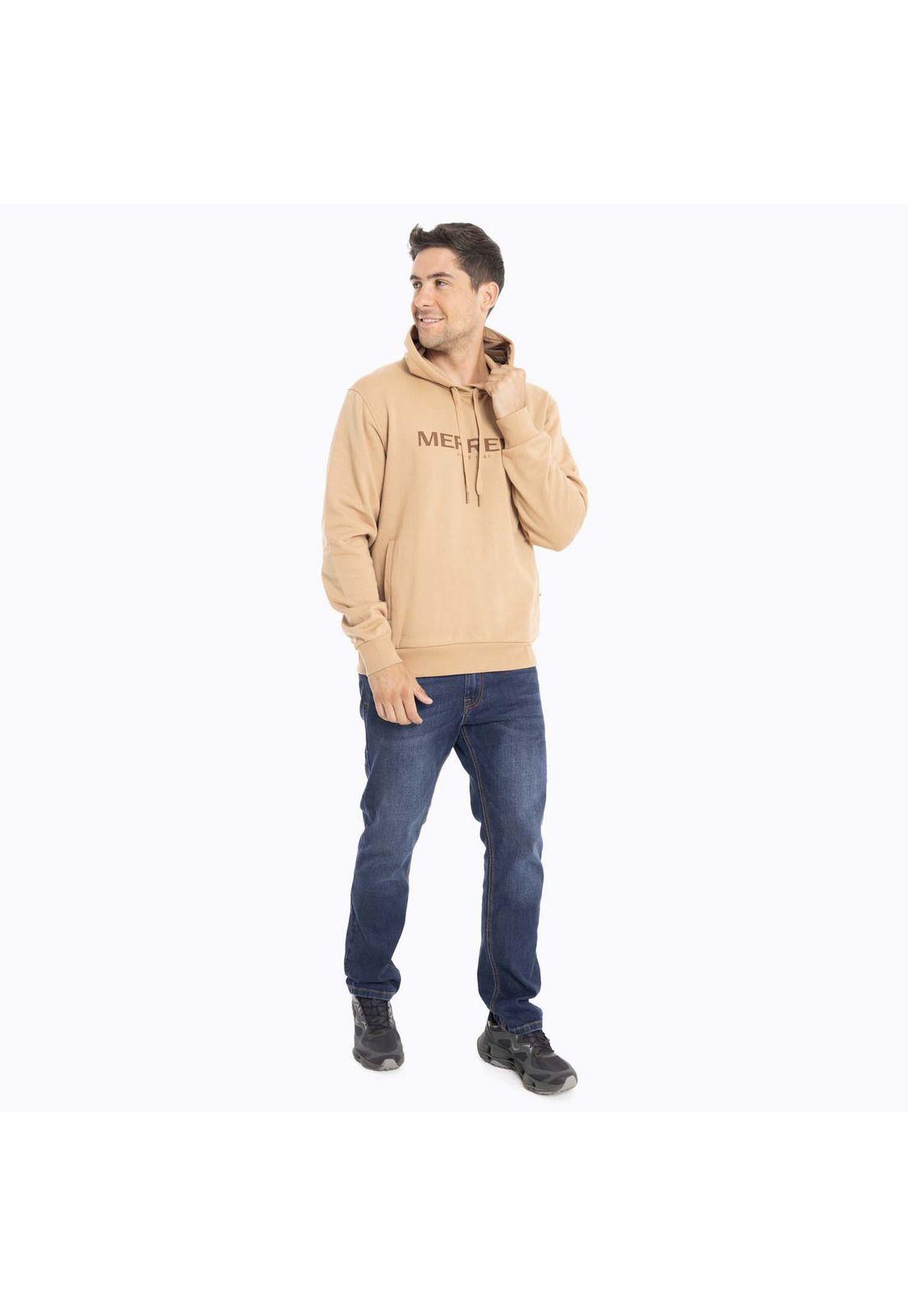 Poleron Hombre Full Zipper Caqui Merrell-8