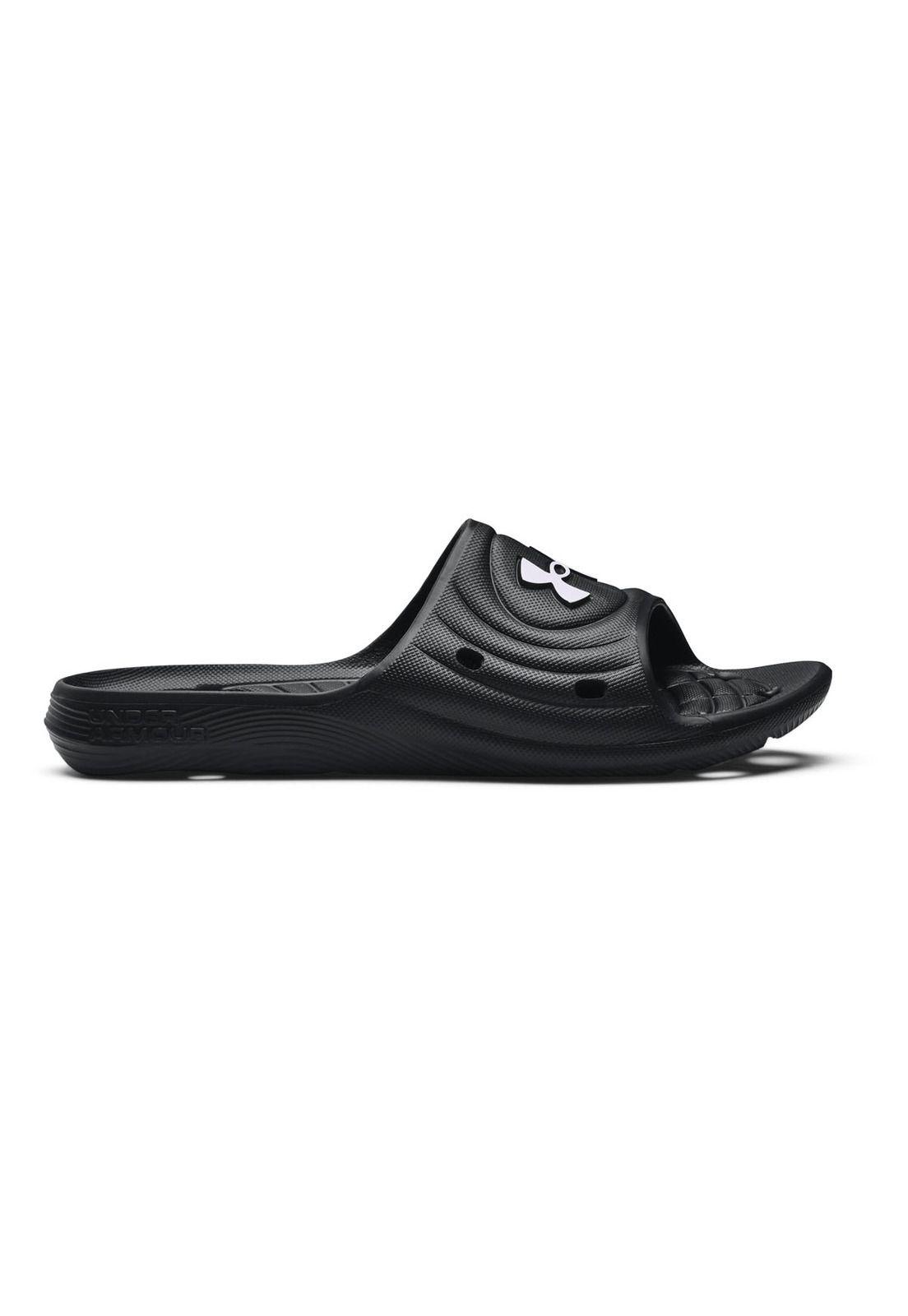 Sandalias UA Locker IV para hombre Negro-0