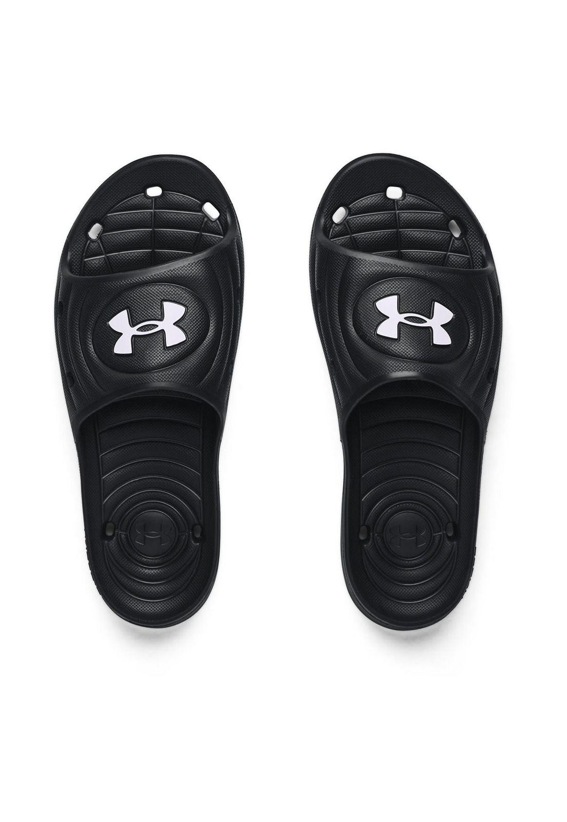 Sandalias UA Locker IV para hombre Negro-4