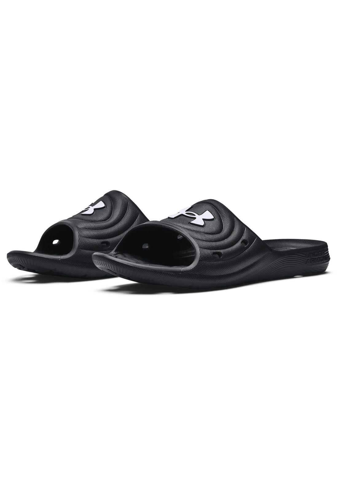 Sandalias UA Locker IV para hombre Negro-6