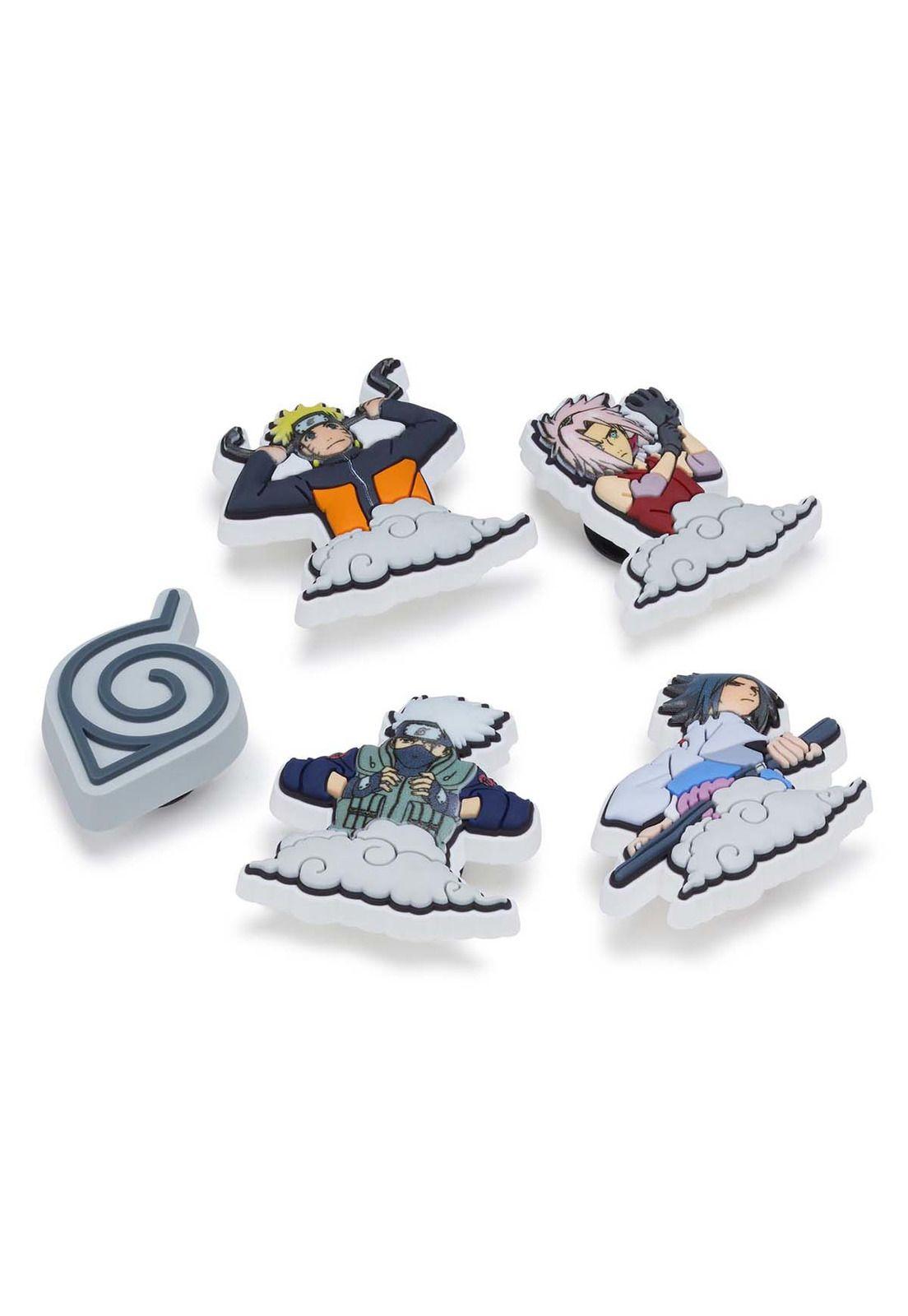 Jibbitz Crocs Naruto Uzumaki Pack De 5 Blanco-2