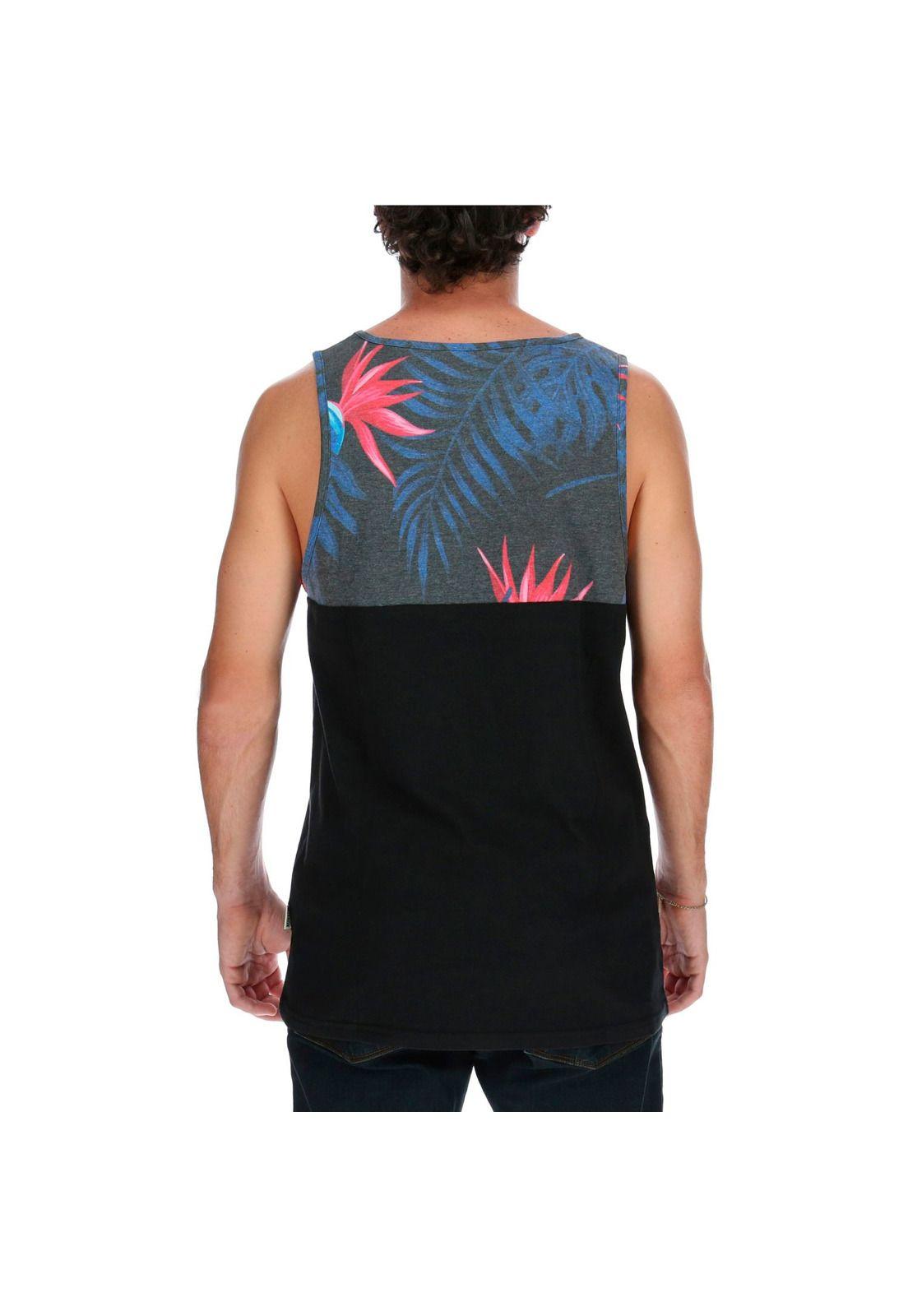 Polera S/M  Hombre Priest Tank Negro-2