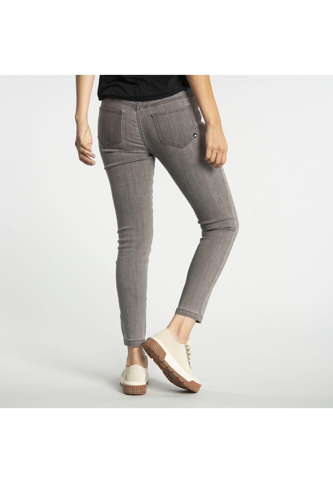 Jeans Mujer Symbol Skinny Gris Oscuro-1