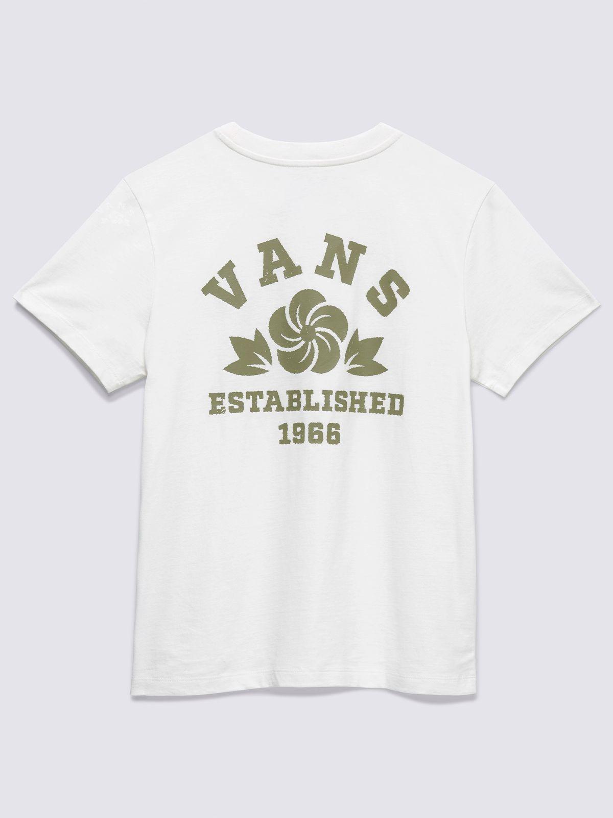 Polera Manga Corta Peake Crew Tee Crema Mujer-6