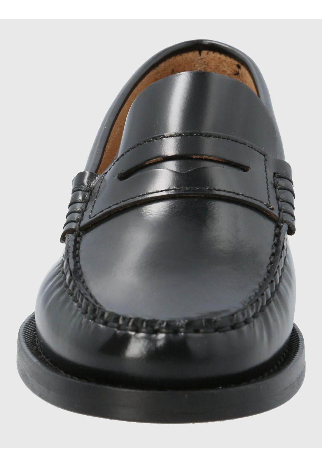 Mocasin Mujer Italiano Cuero Madri Negro-3