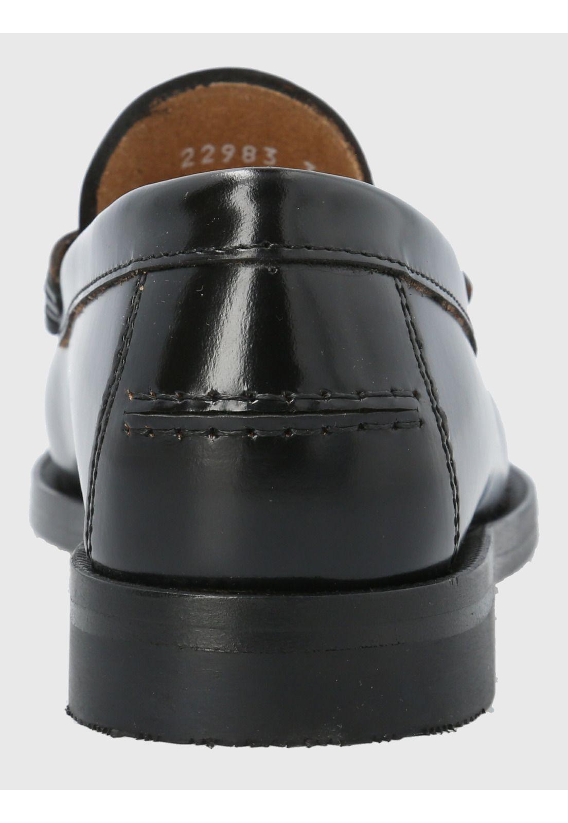 Mocasin Mujer Italiano Cuero Madri Negro-6