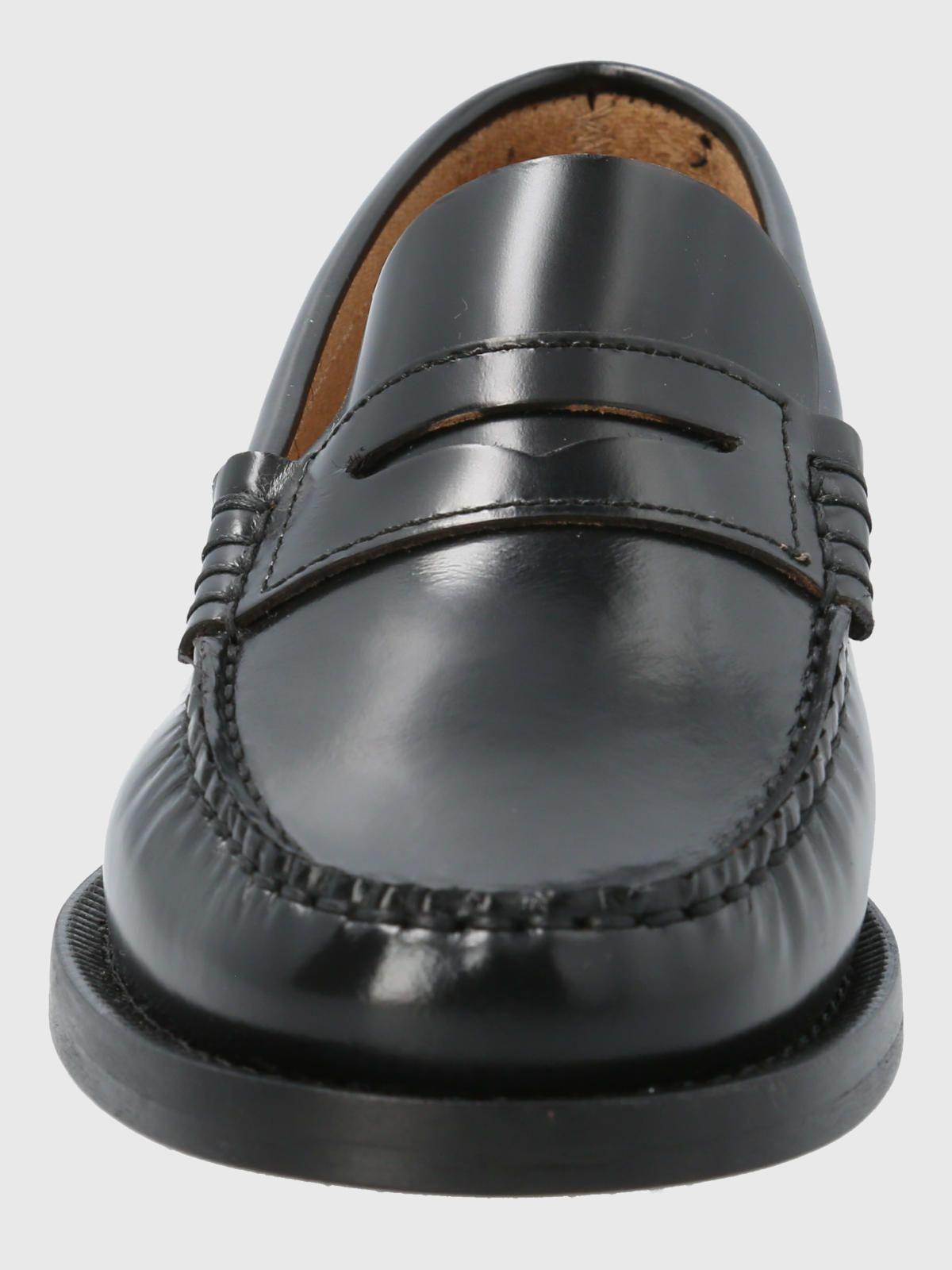 Mocasin Mujer Italiano Cuero Madri Negro-3