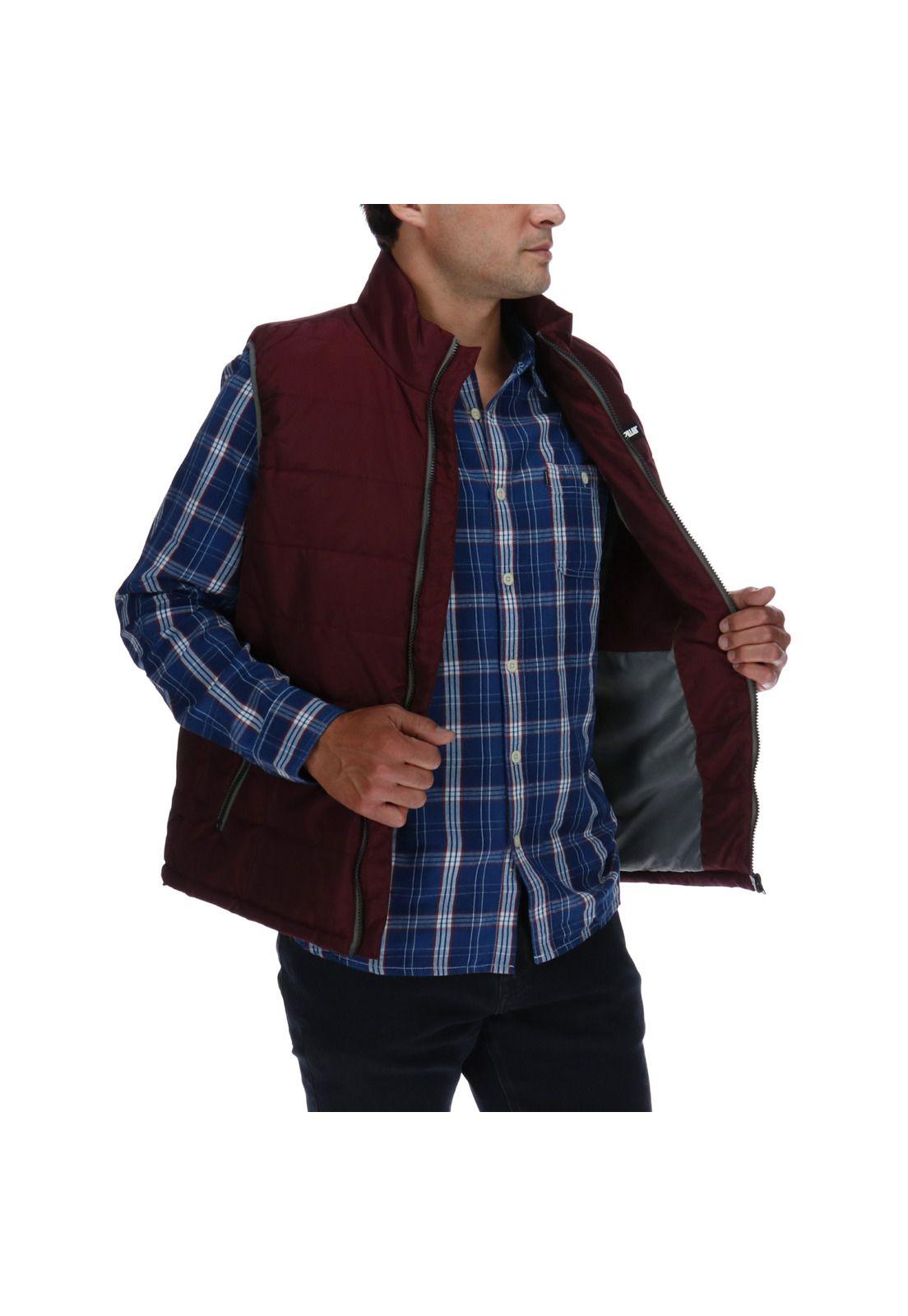 Parka Sin Mangas Foundation Insulated Burdeo-3