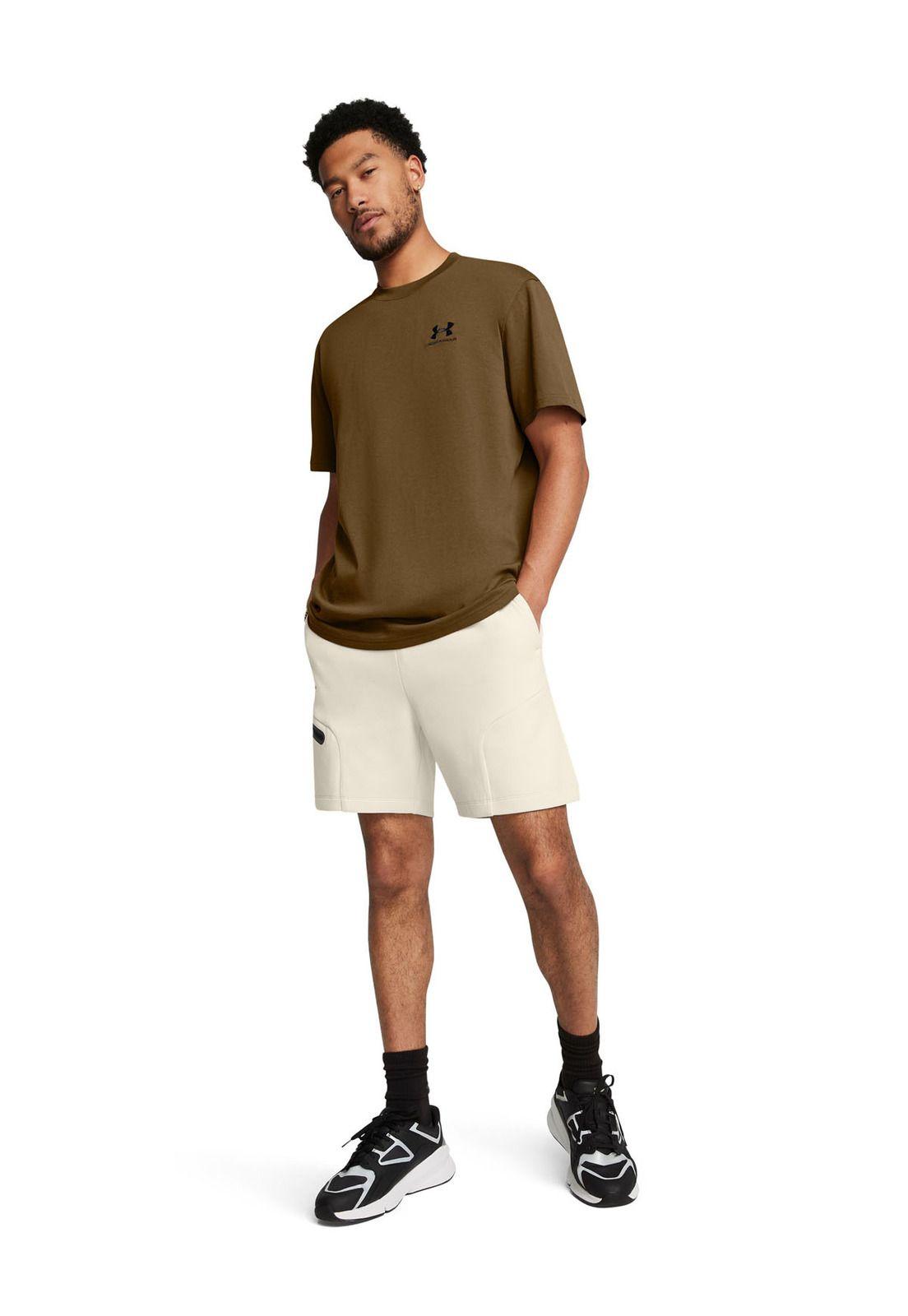 Shorts UA Unstoppable para hombre Blanco-5