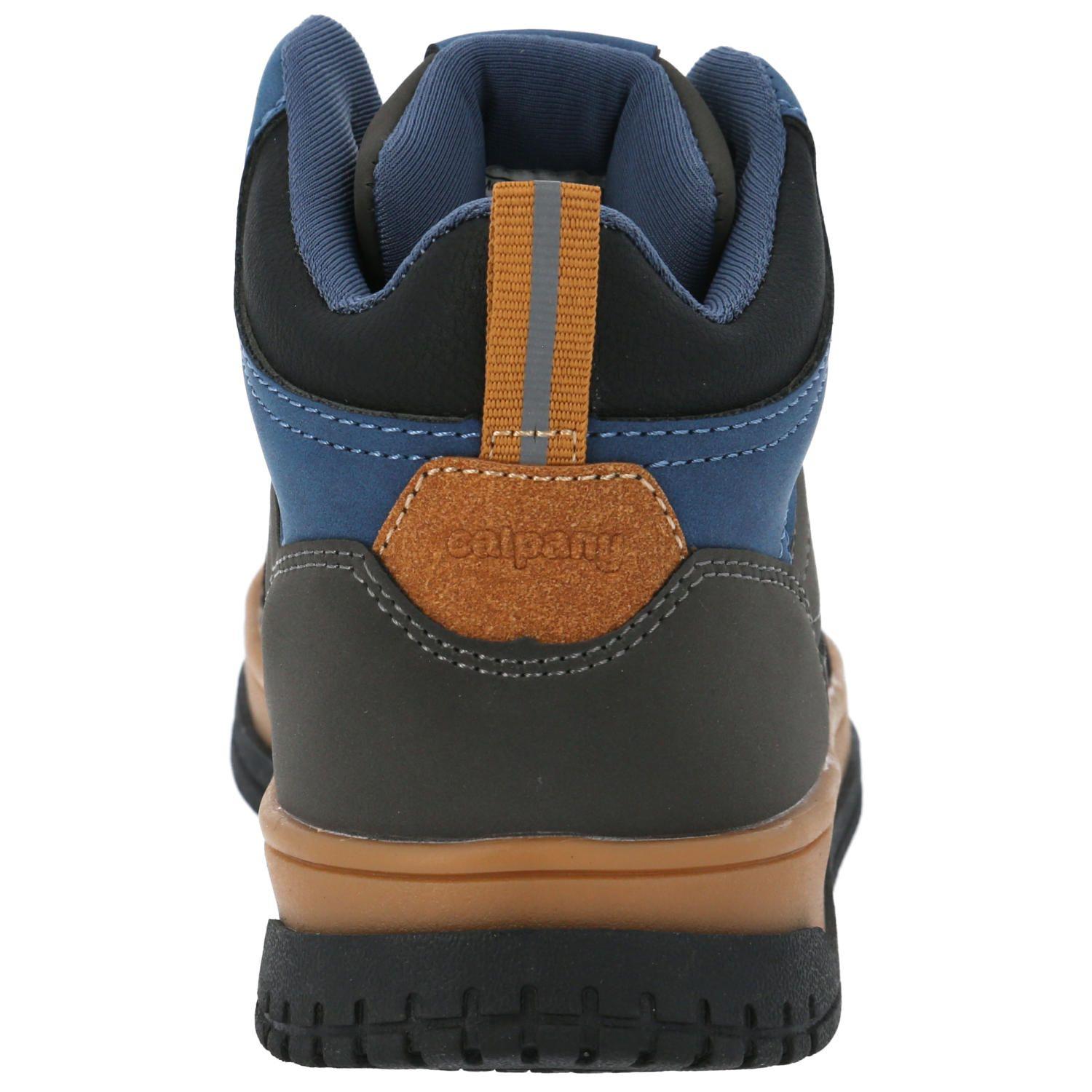 Zapatilla Niño Zigi Gris con azul-6