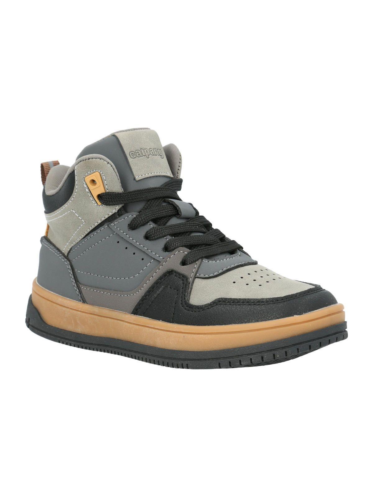 Zapatilla Niño Zigi Gris con azul-0