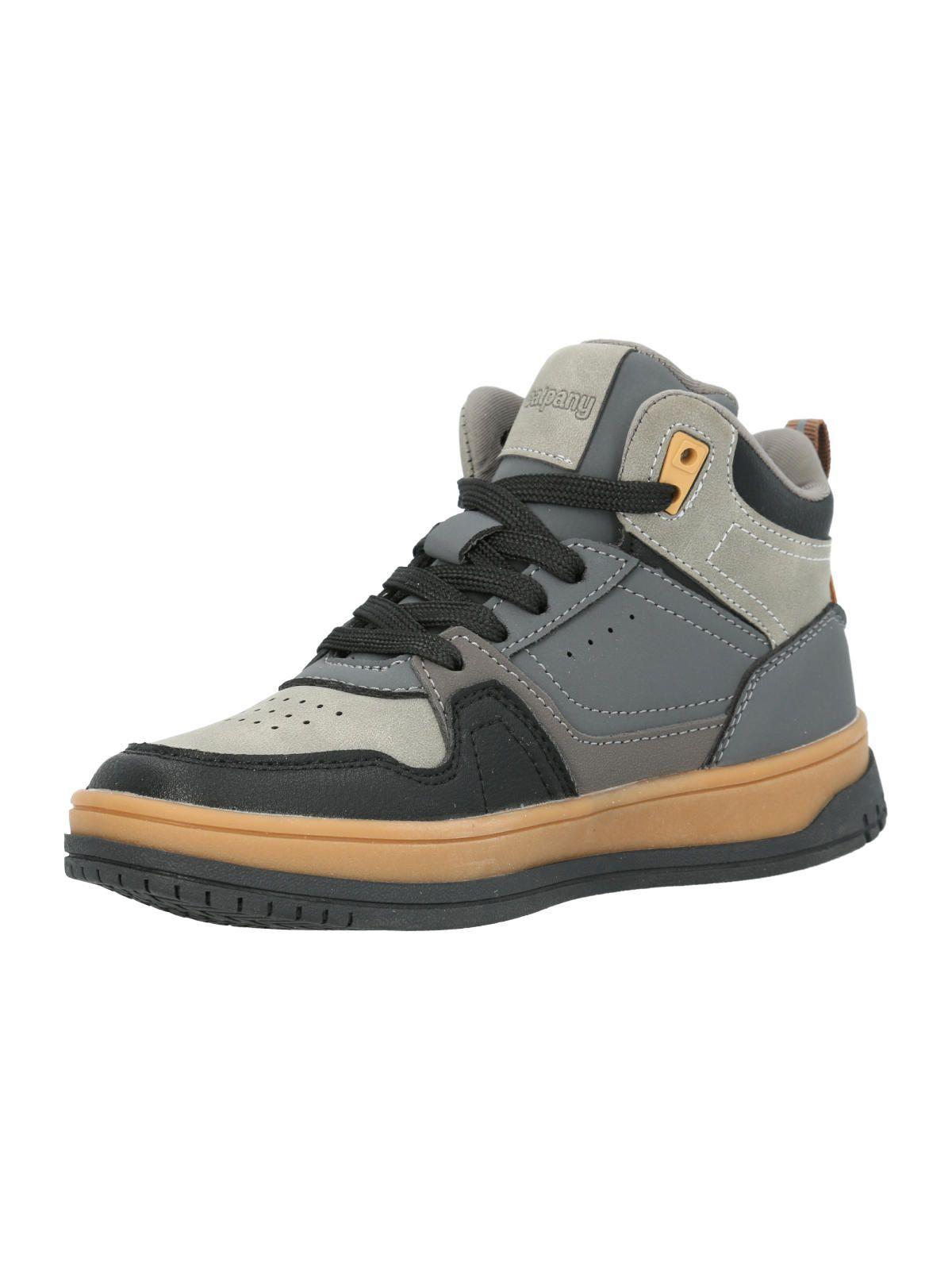 Zapatilla Niño Zigi Gris con azul-4