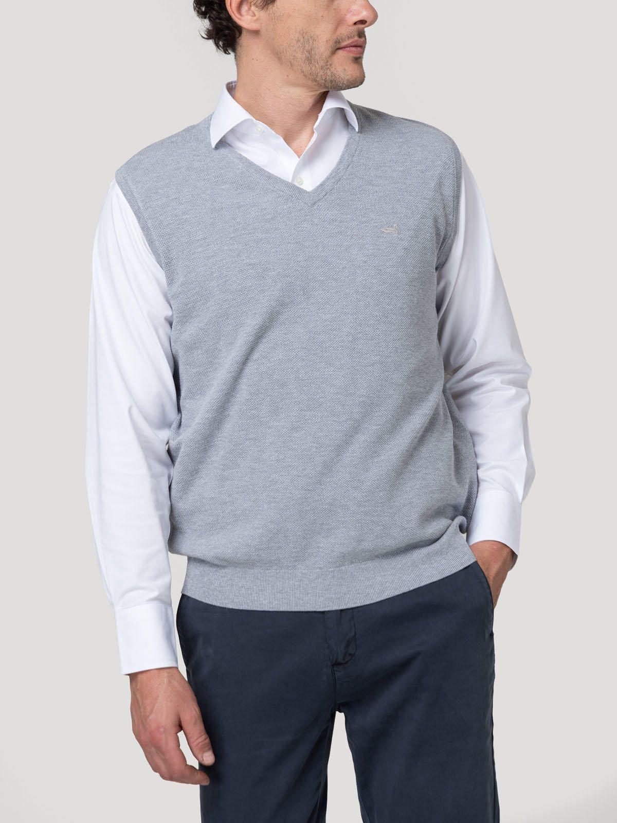 Sweater Algodón Orgánico Hombre Rivo Gris-4
