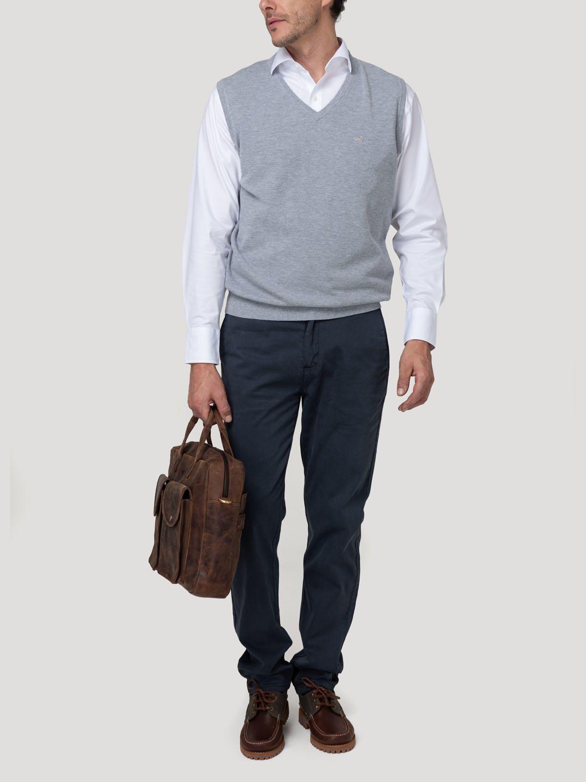 Sweater Algodón Orgánico Hombre Rivo Gris-7
