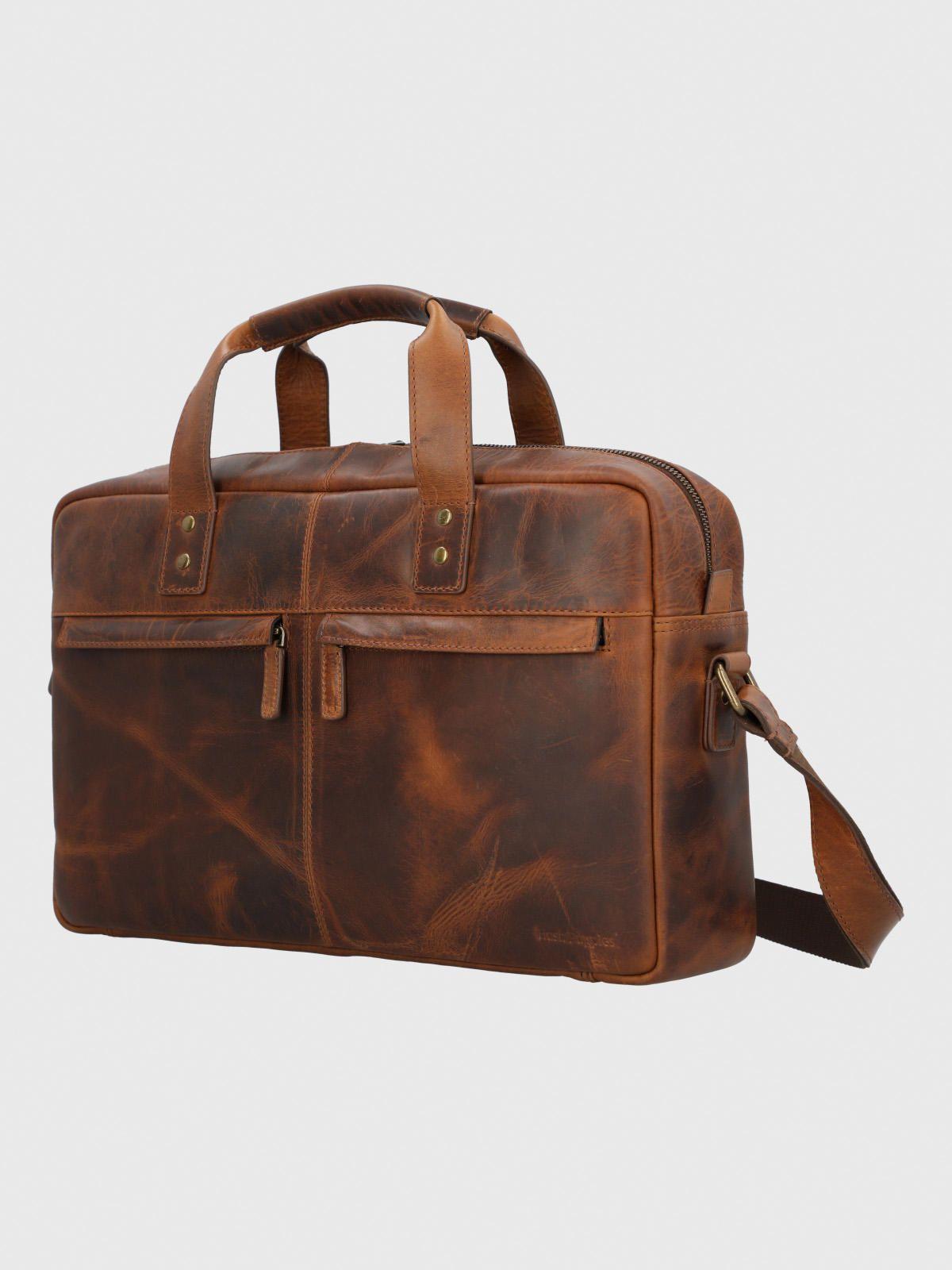 Maletin Cuero Hombre St Franie Café-1