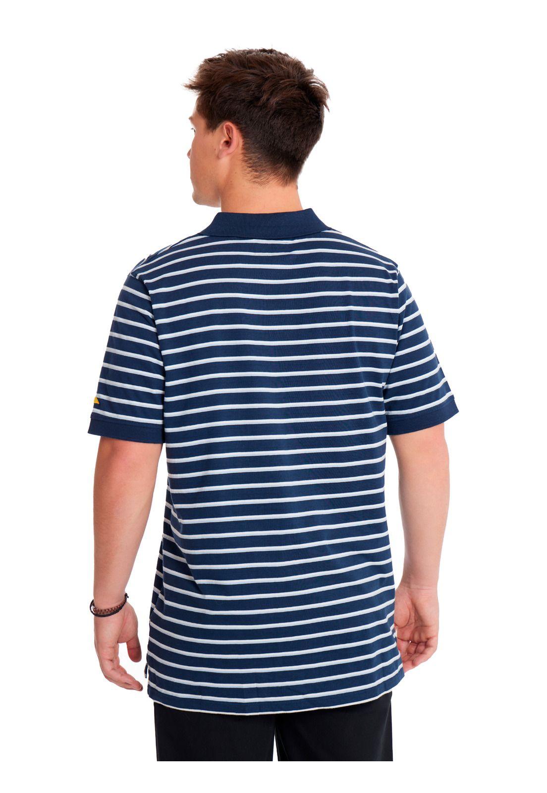 Polera Polo Hombre Cat Logo Jersey Polo Azul-1
