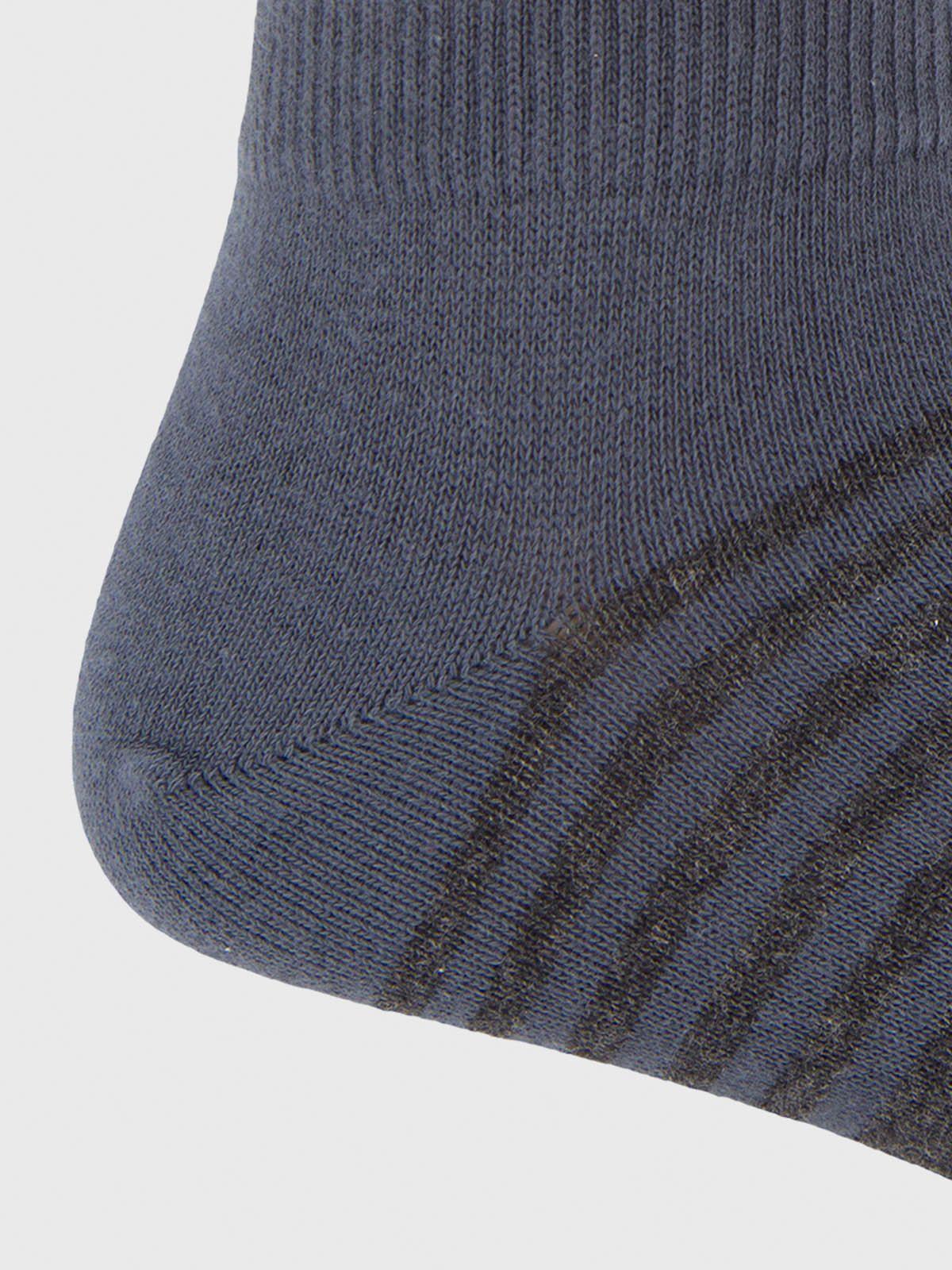 Calcetin Algodón Hombre Ped Triple Gris-2