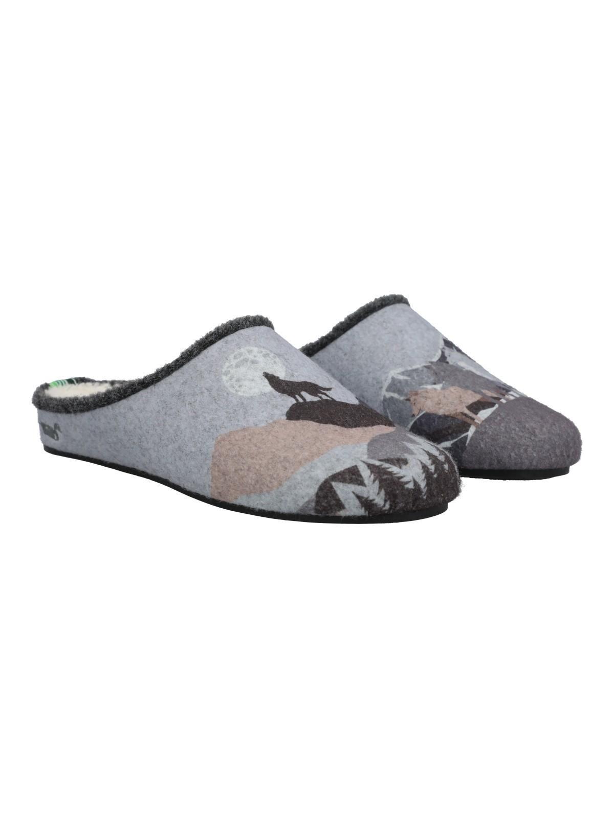 Pantufla Fibras Unisex Rkf Slipper Wolf Gris-0