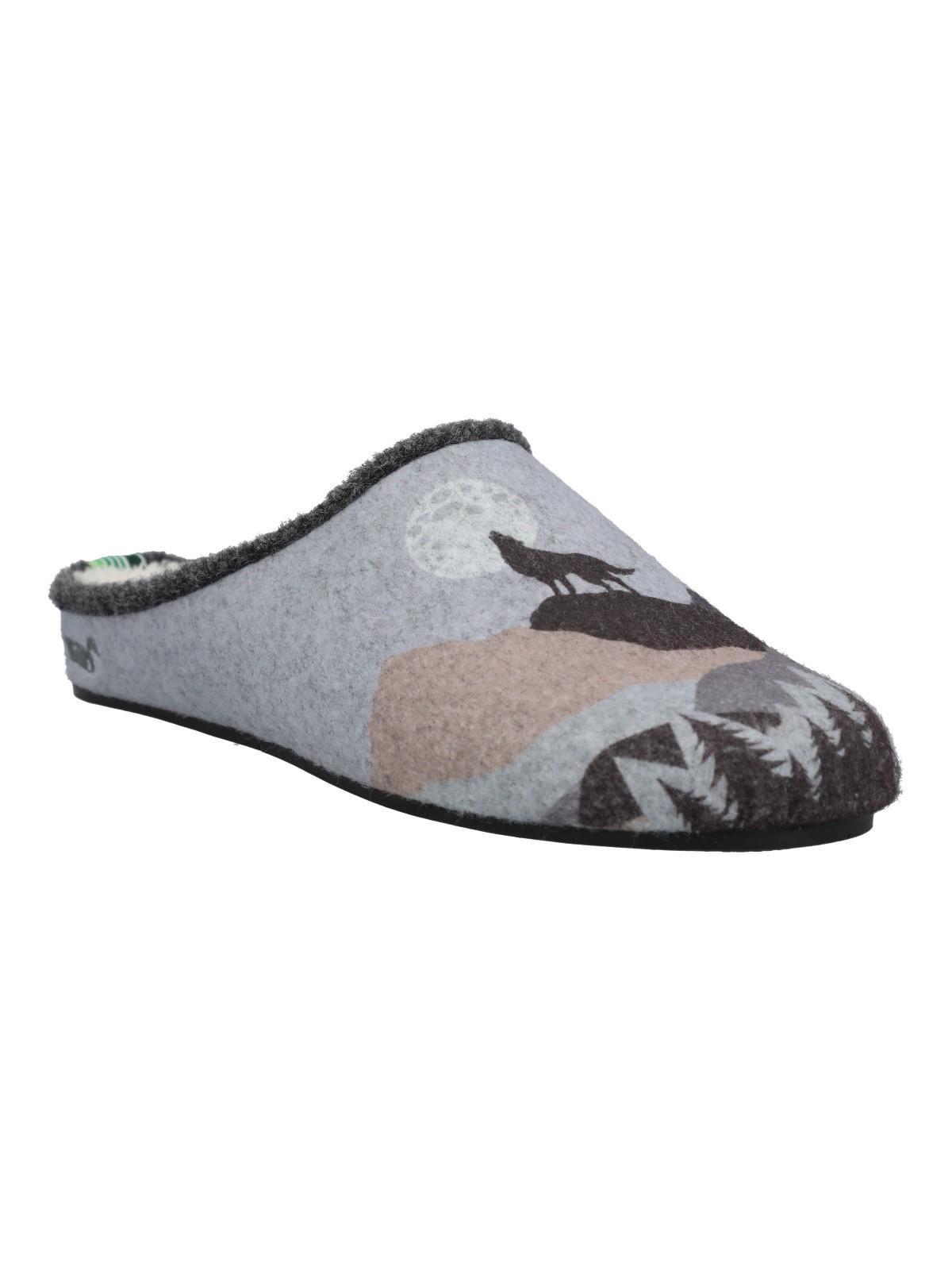 Pantufla Fibras Unisex Rkf Slipper Wolf Gris-3