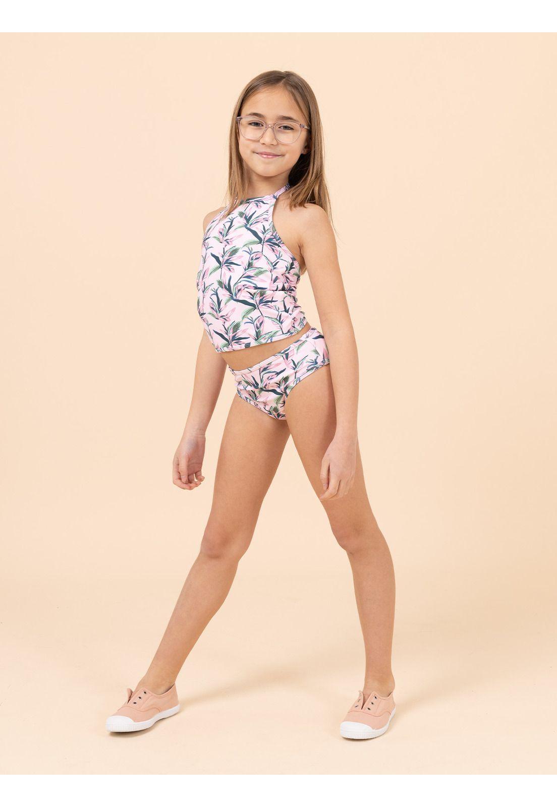 Traje De Baño Niña Loreto Rosado-1
