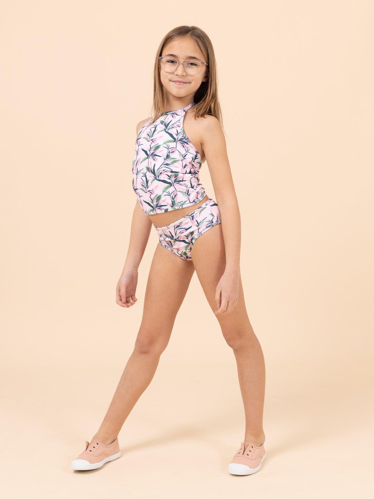 Traje De Baño Niña Loreto Rosado-1