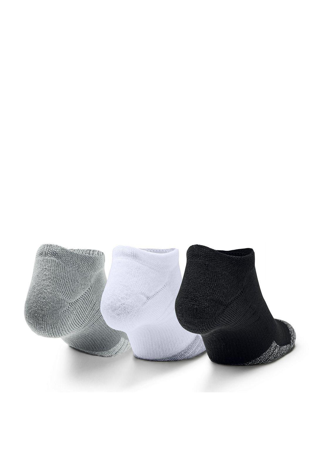 Calcetín Unisex Heatgear No Show 3Pk Gris-2