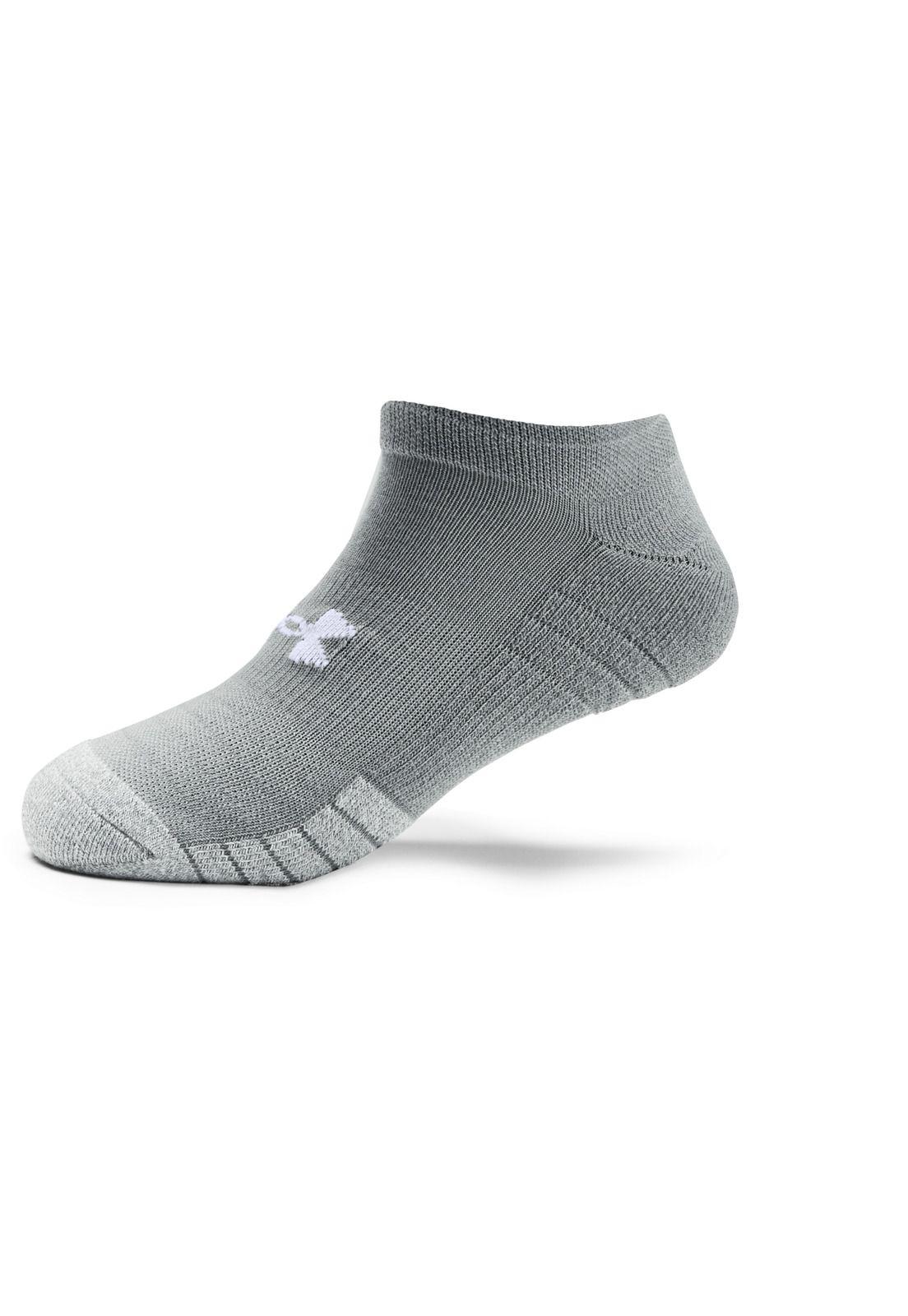 Calcetín Unisex Heatgear No Show 3Pk Gris-3